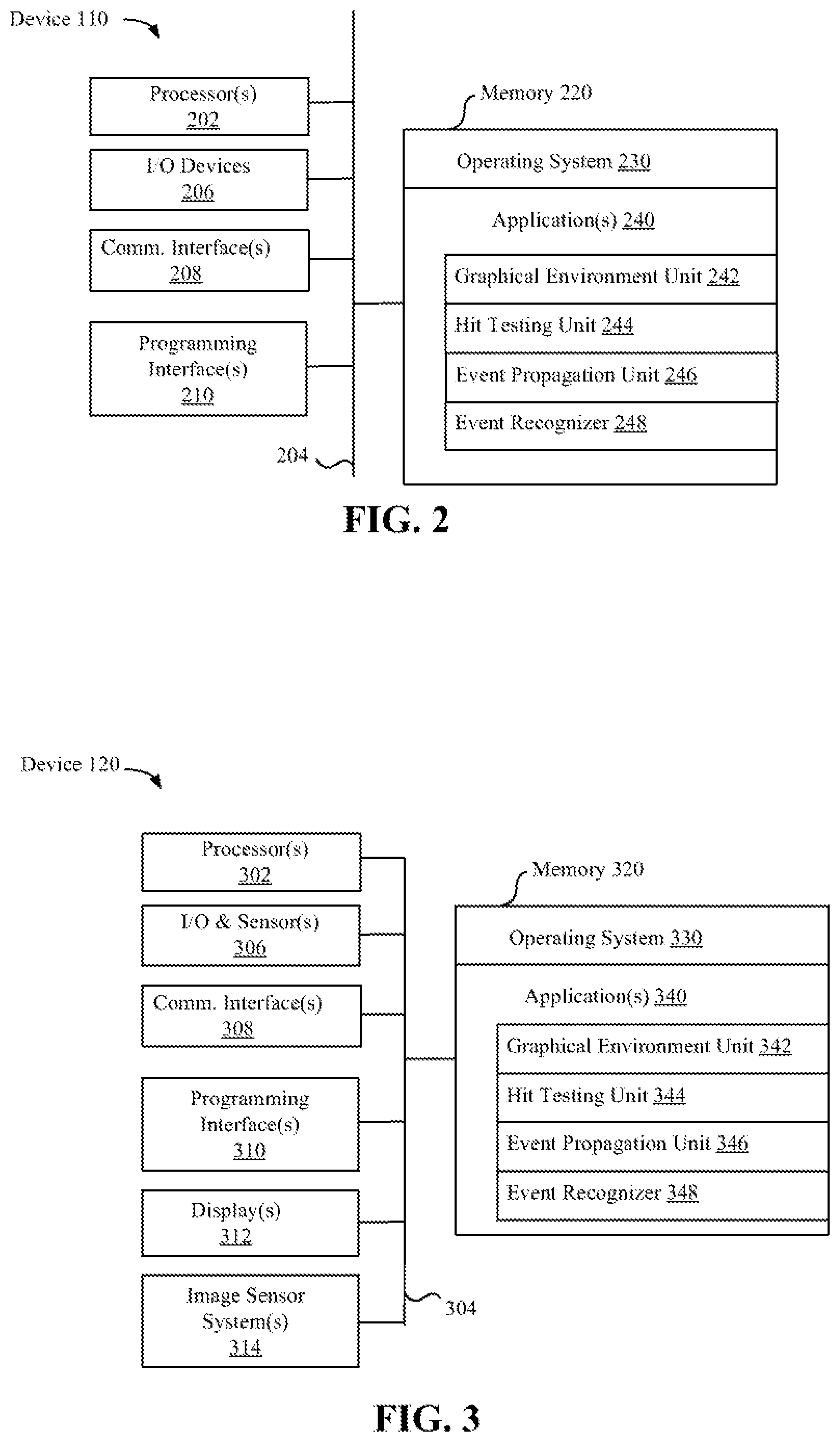 Patent US12602864 Figure 2 – Event routing in 3D graphical environments