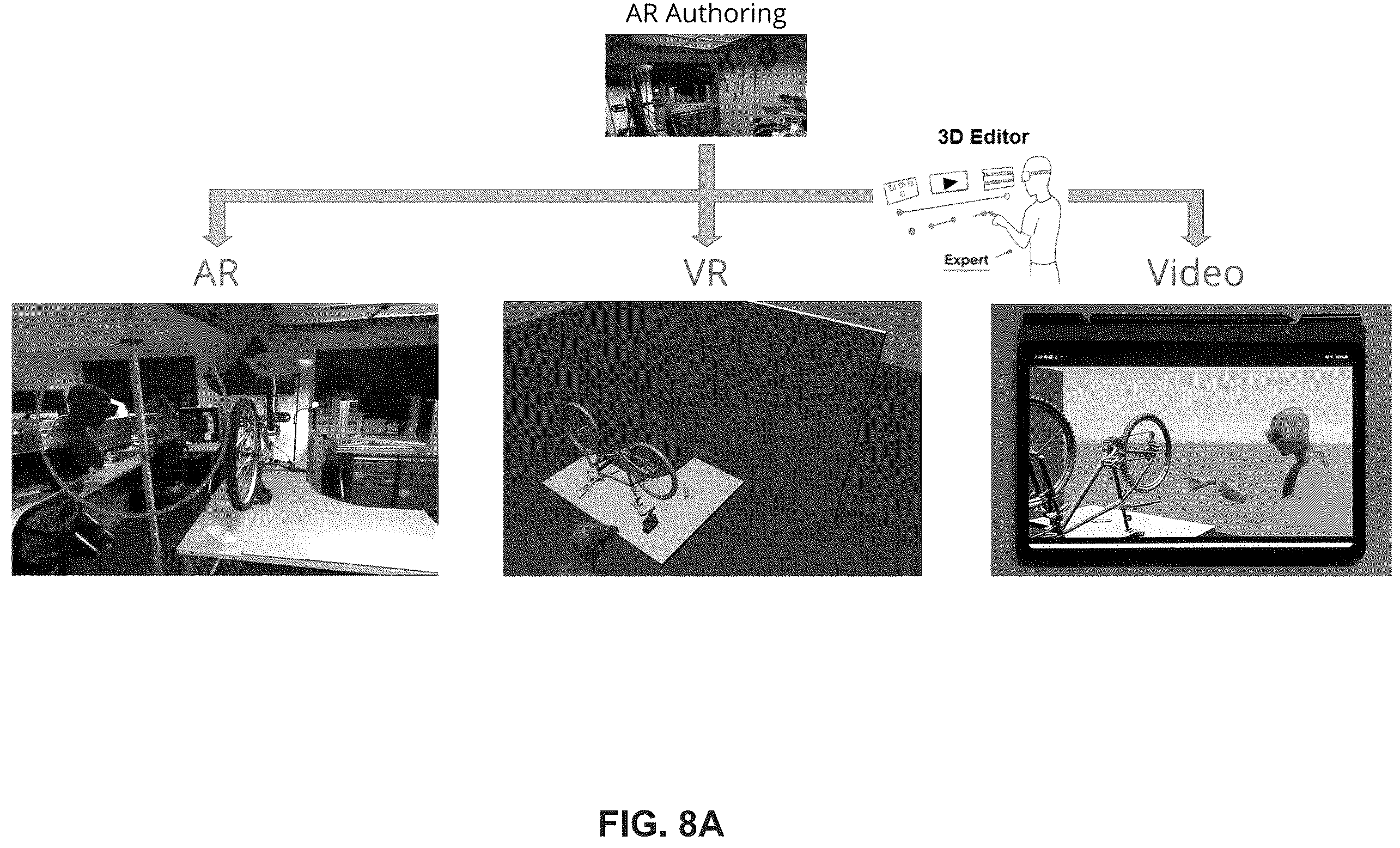 Patent US12602866 Figure 11 – Digital twin authoring and editing environment for creation of AR/VR and video instructions from a single demonstration