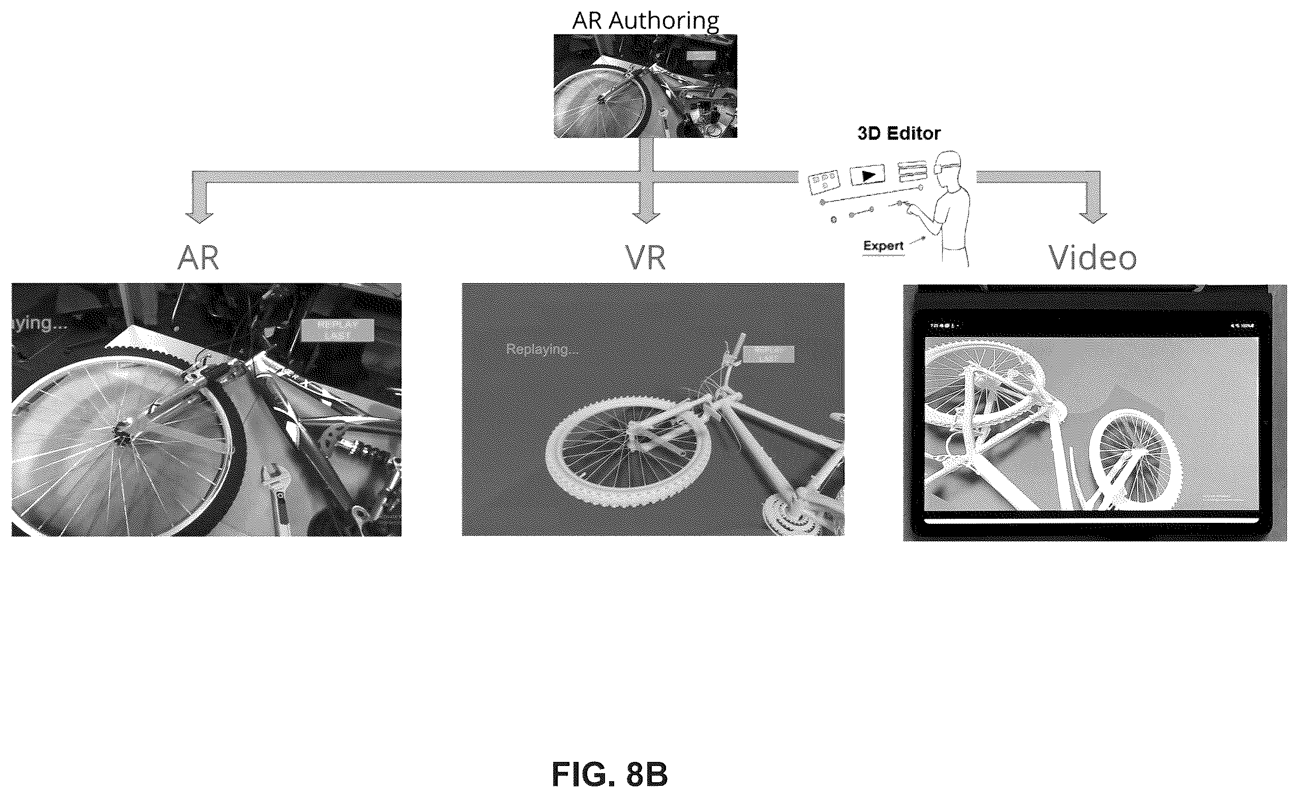 Patent US12602866 Figure 12 – Digital twin authoring and editing environment for creation of AR/VR and video instructions from a single demonstration