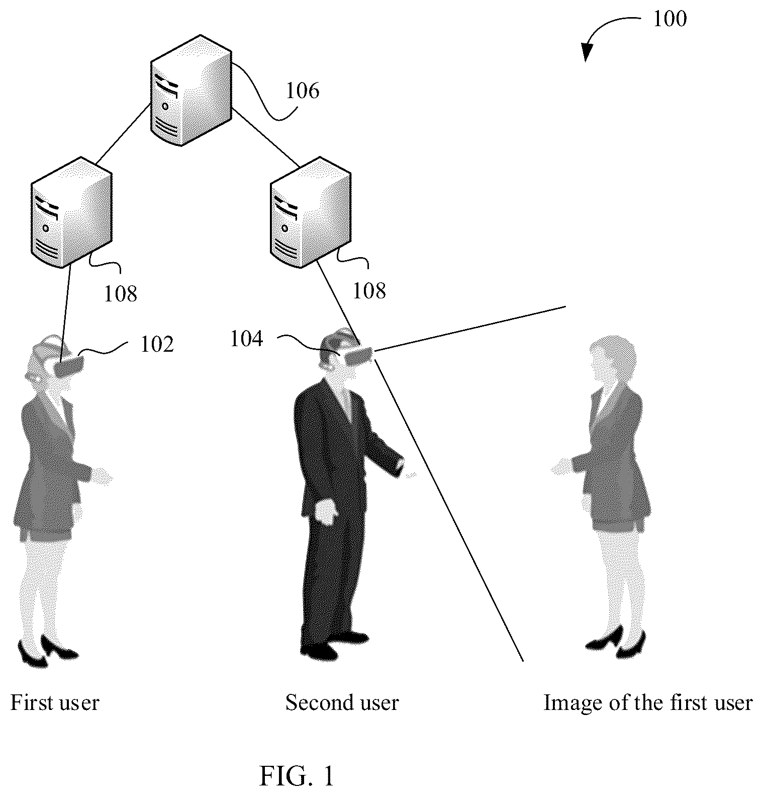 Patent US12602868 Figure 1 – Remote reproduction method, system, and apparatus, device, medium, and program product