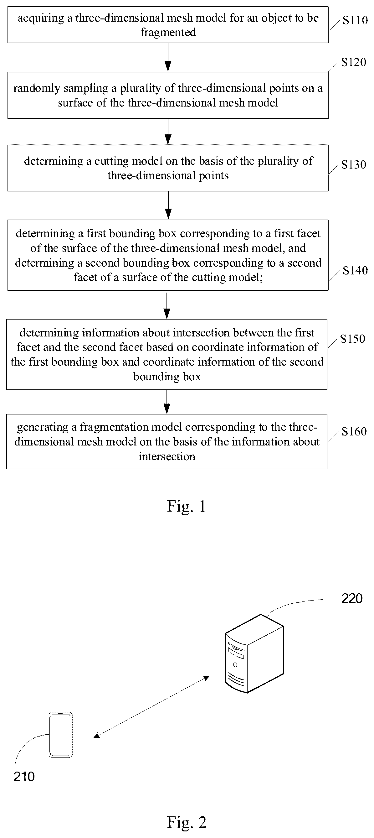 Patent US12602874 Figure 1 – Fragmentation model generation method and apparatus, and device and storage medium