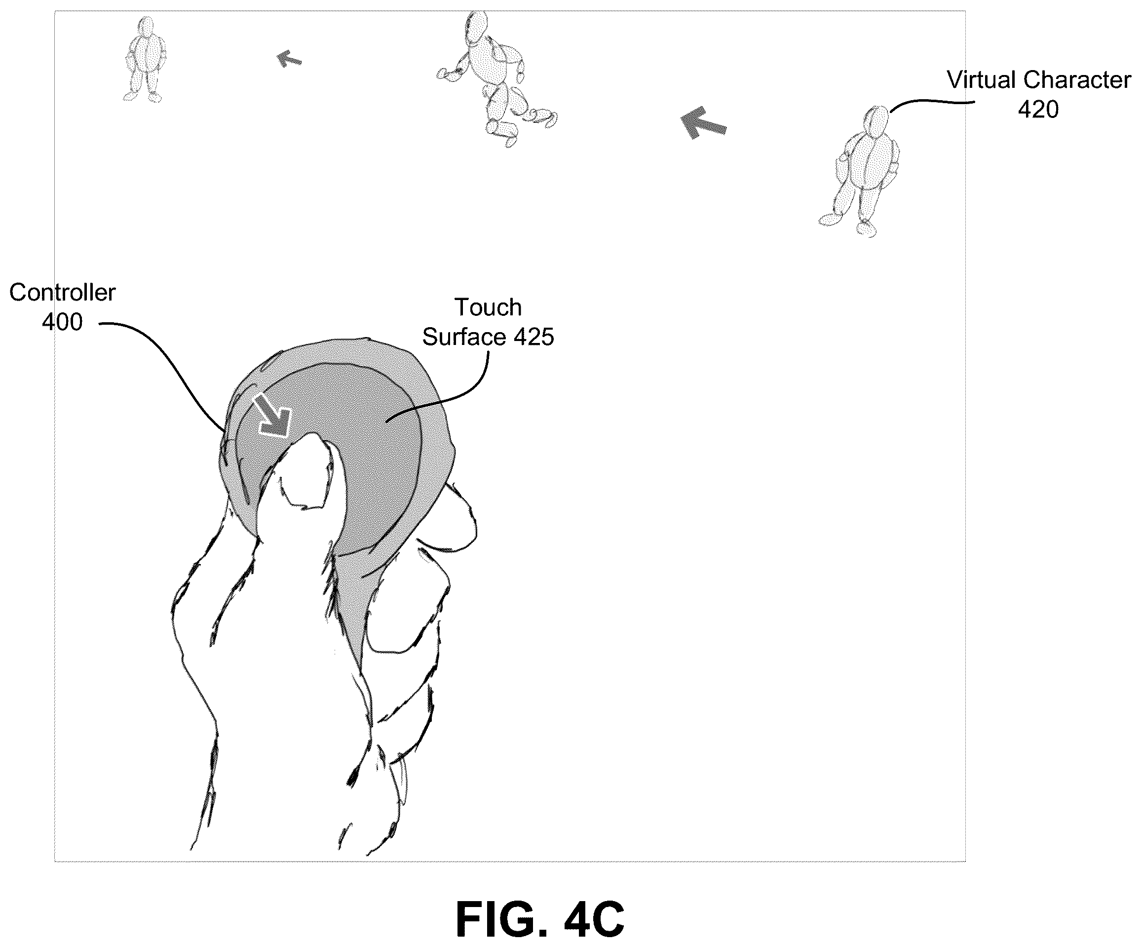 Patent US12602880 Figure 6 – Controlling augmented reality content via selection of real-world locations or objects