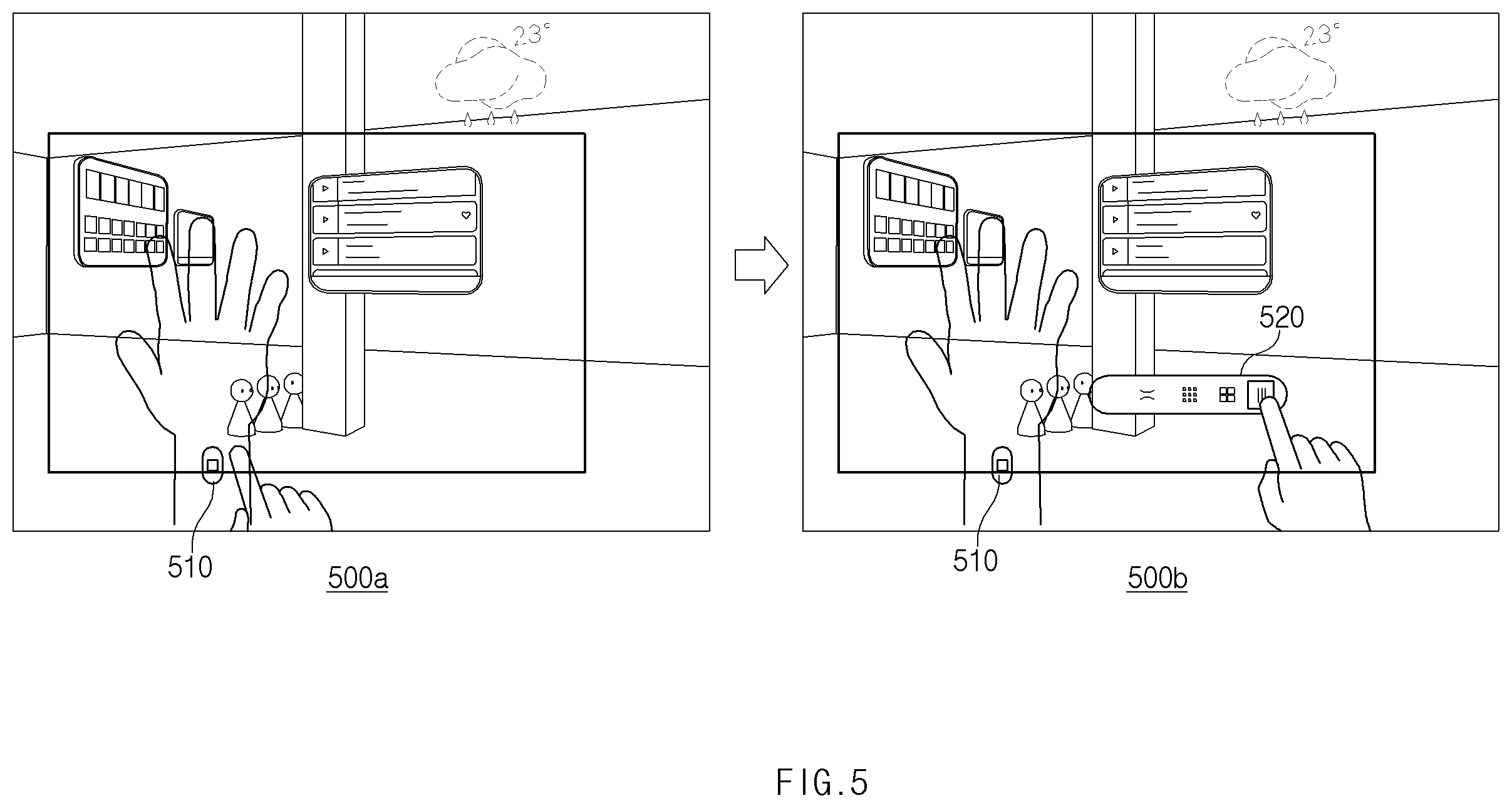 Patent US12602881 Figure 5 – Electronic device and method for providing augmented reality