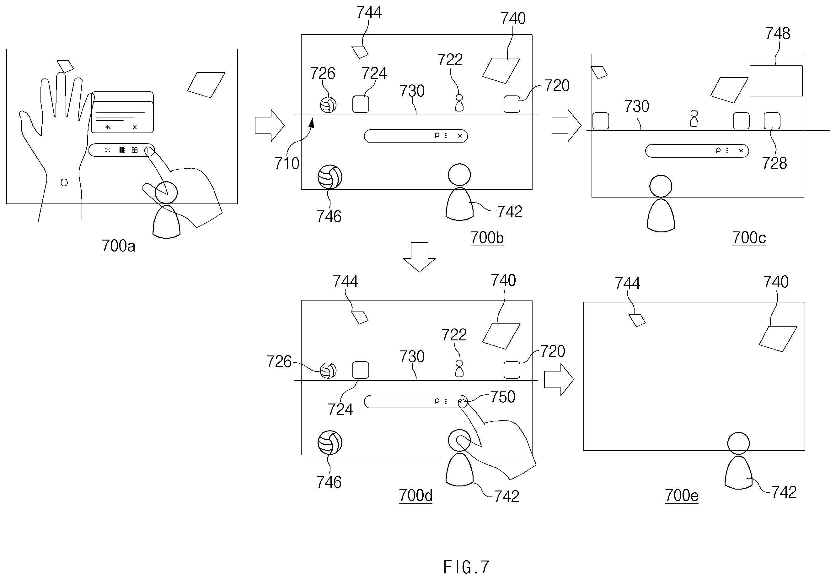 Patent US12602881 Figure 7 – Electronic device and method for providing augmented reality