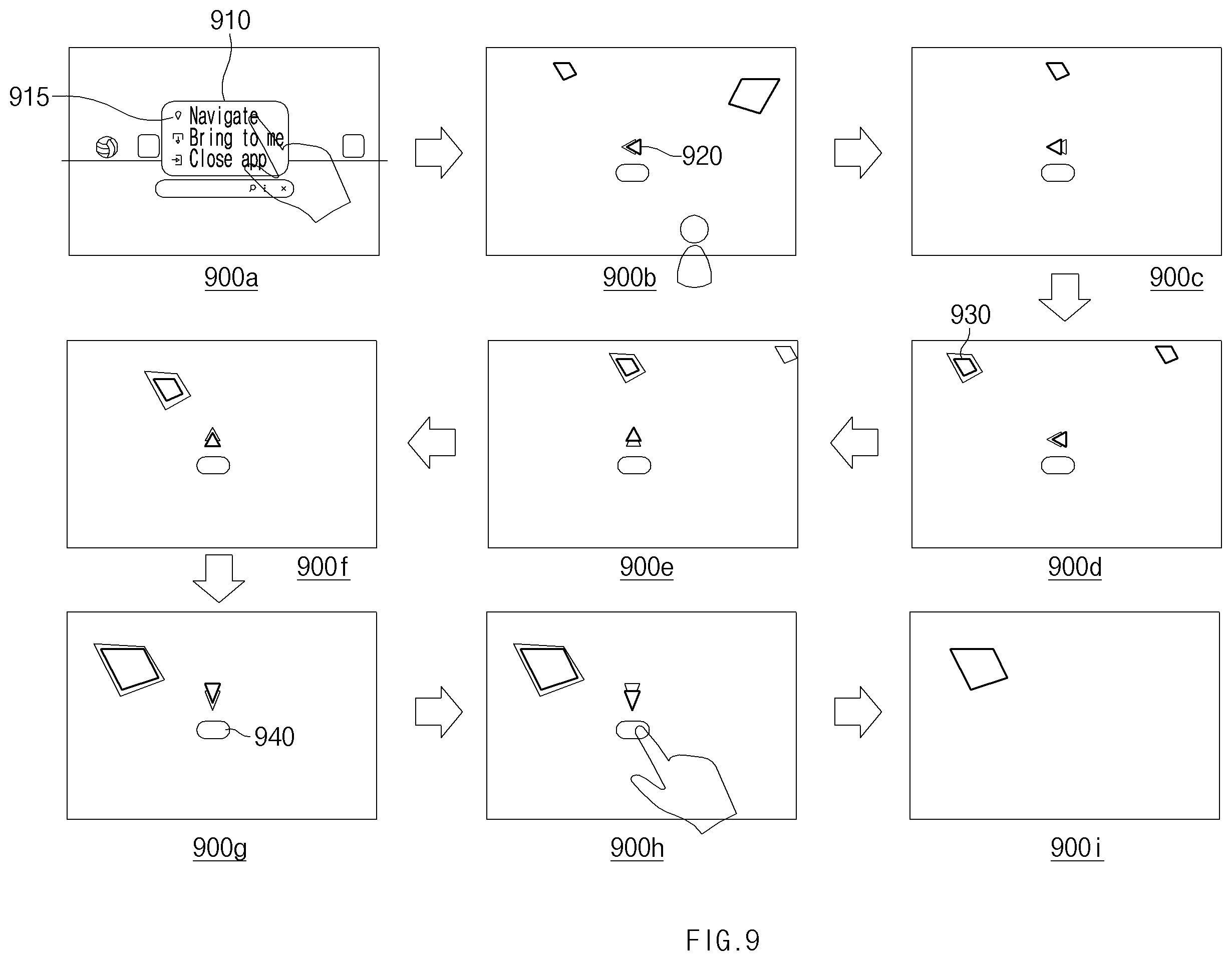 Patent US12602881 Figure 9 – Electronic device and method for providing augmented reality
