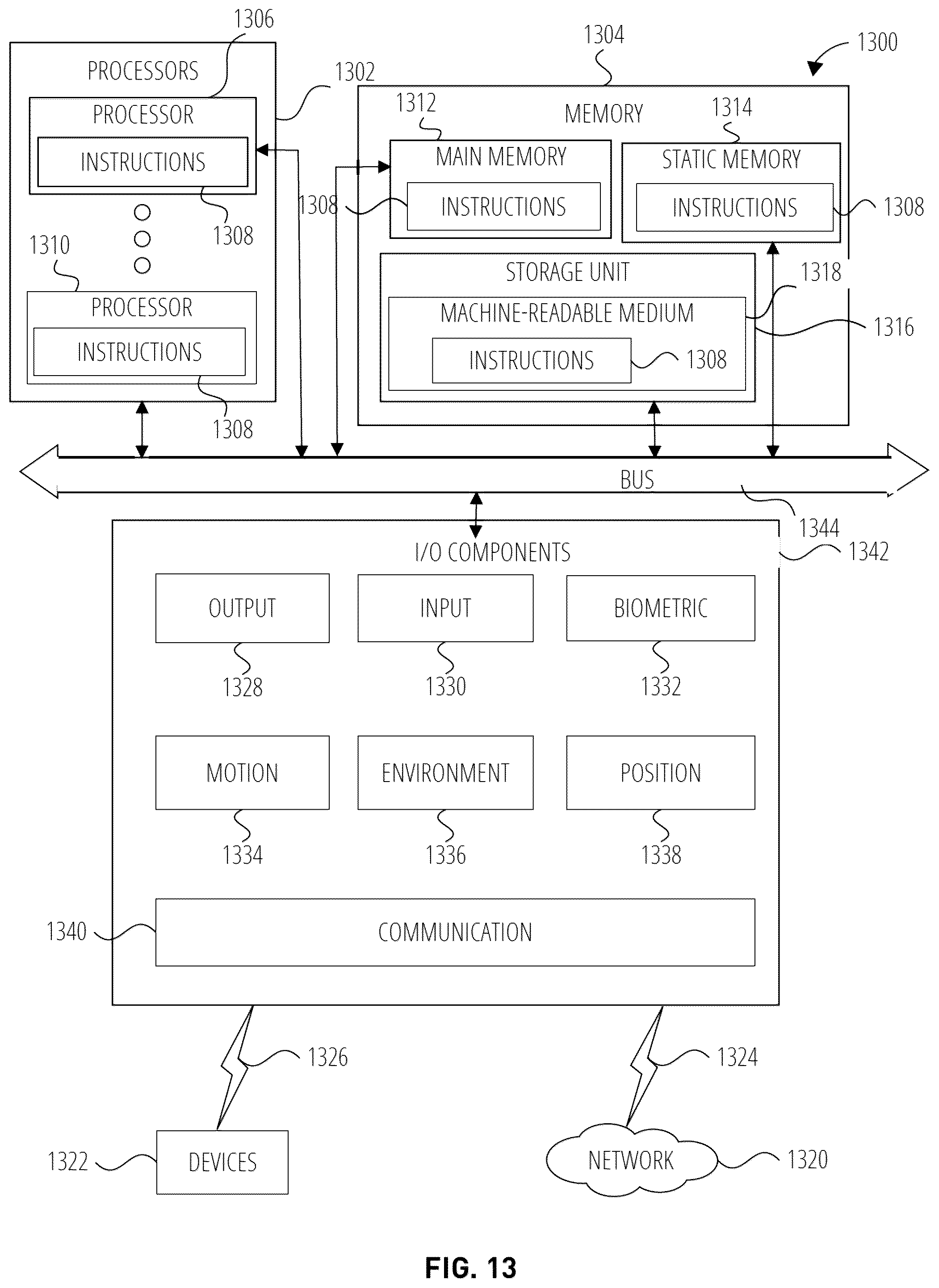 Patent US12602886 Figure 13 – Low latency hand-tracking in augmented reality systems