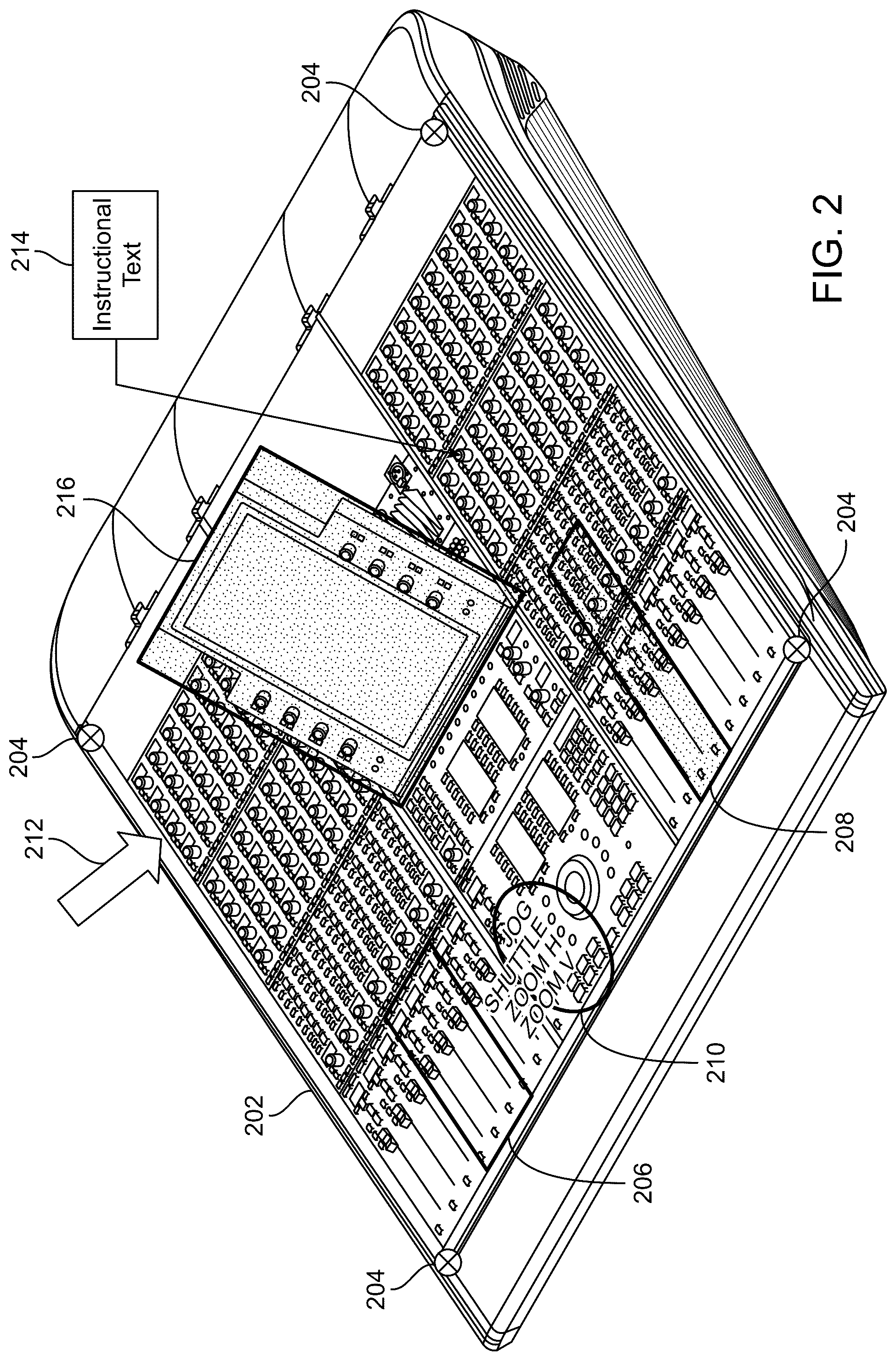 Patent US12602887 Figure 2 – Augmented reality control surface