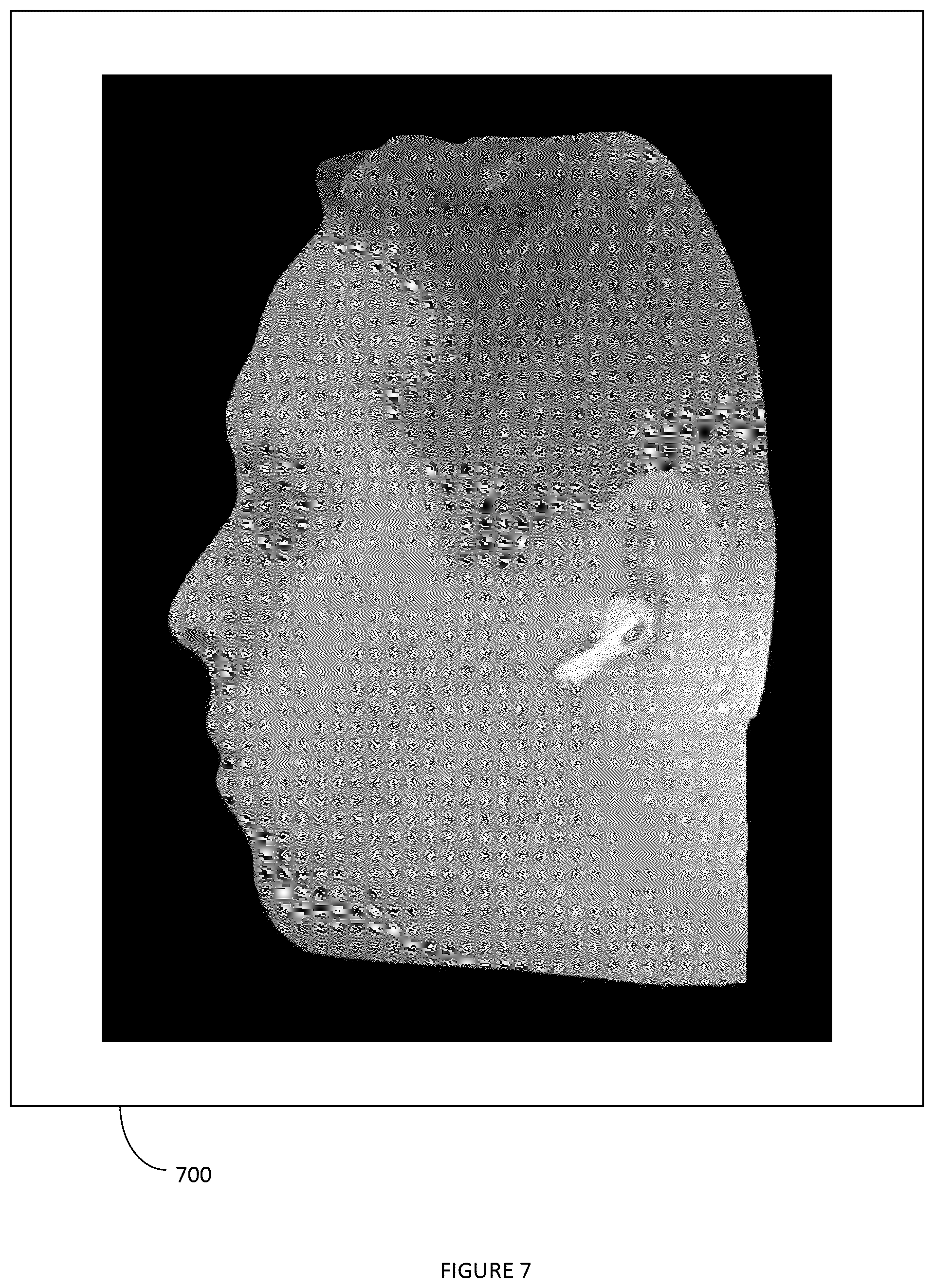Patent US12602889 Figure 7 – Method and system of rendering a 3D image for automated facial morphing