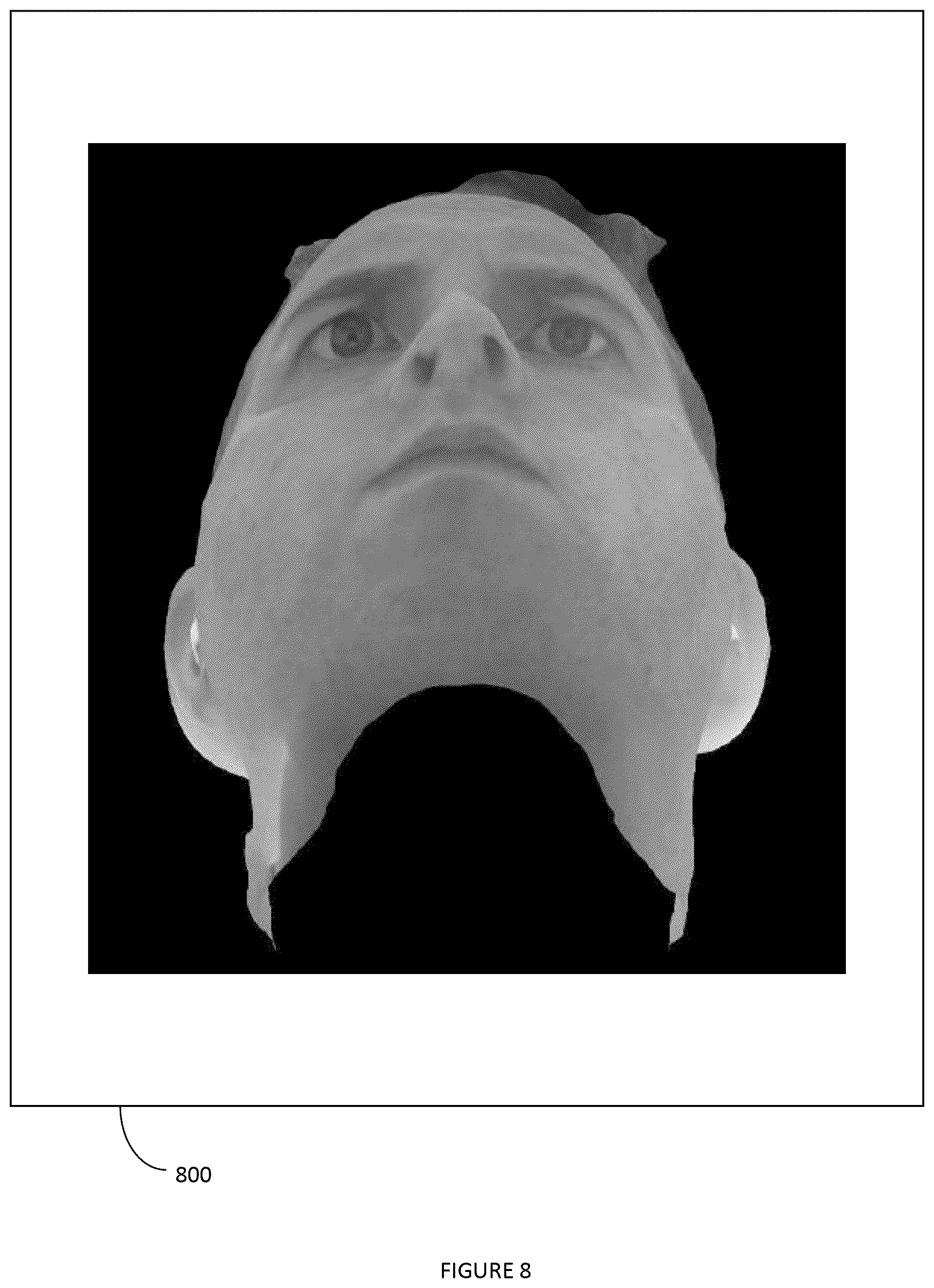 Patent US12602889 Figure 8 – Method and system of rendering a 3D image for automated facial morphing