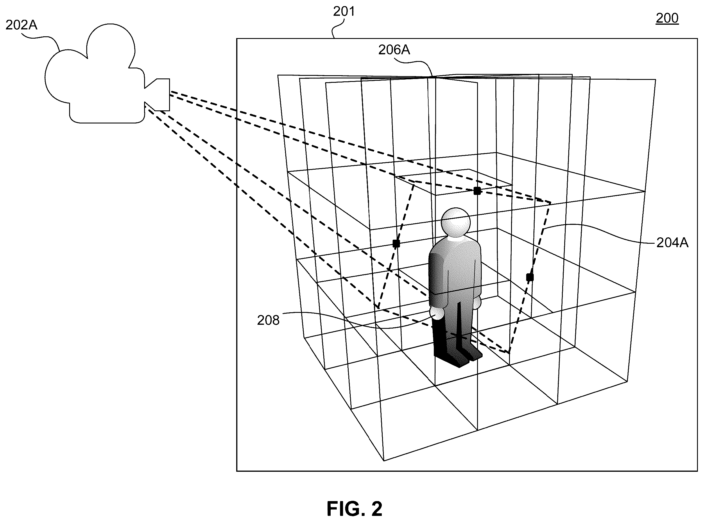 Patent US12602893 Figure 2 – Volumetric heat maps for intelligently distributing virtual objects of interest