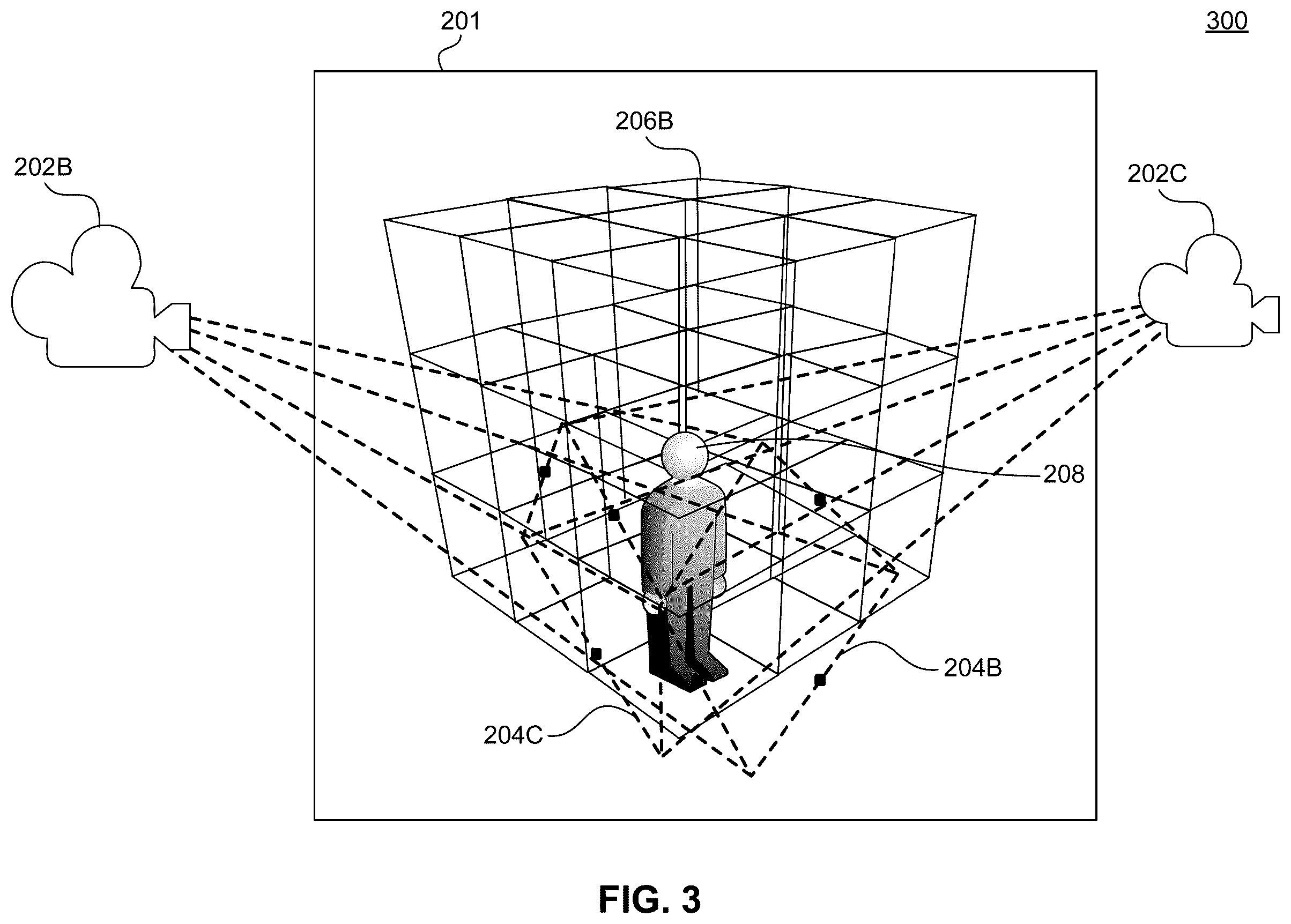 Patent US12602893 Figure 3 – Volumetric heat maps for intelligently distributing virtual objects of interest
