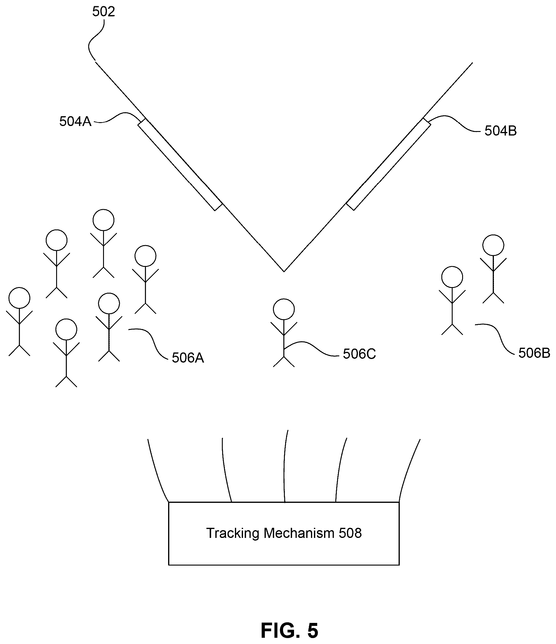 Patent US12602893 Figure 5 – Volumetric heat maps for intelligently distributing virtual objects of interest