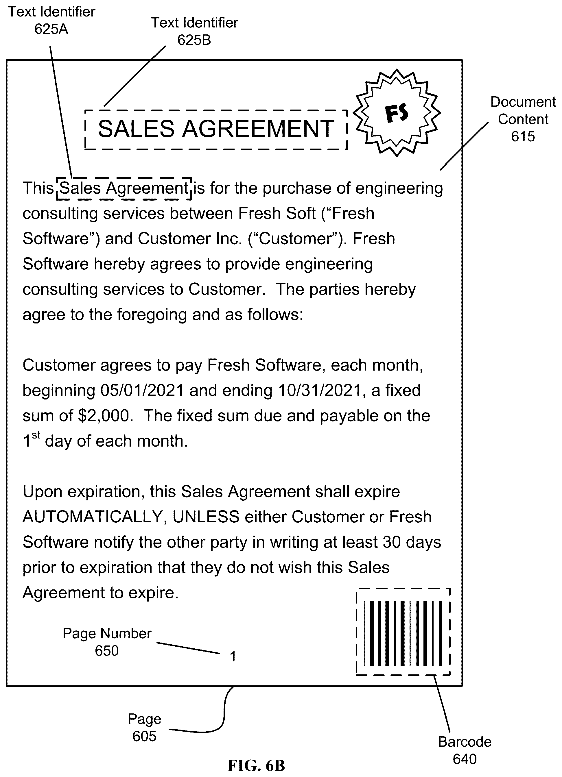 Patent US12602895 Figure 7 – Machine learning-based document splitting and labeling in an electronic document system