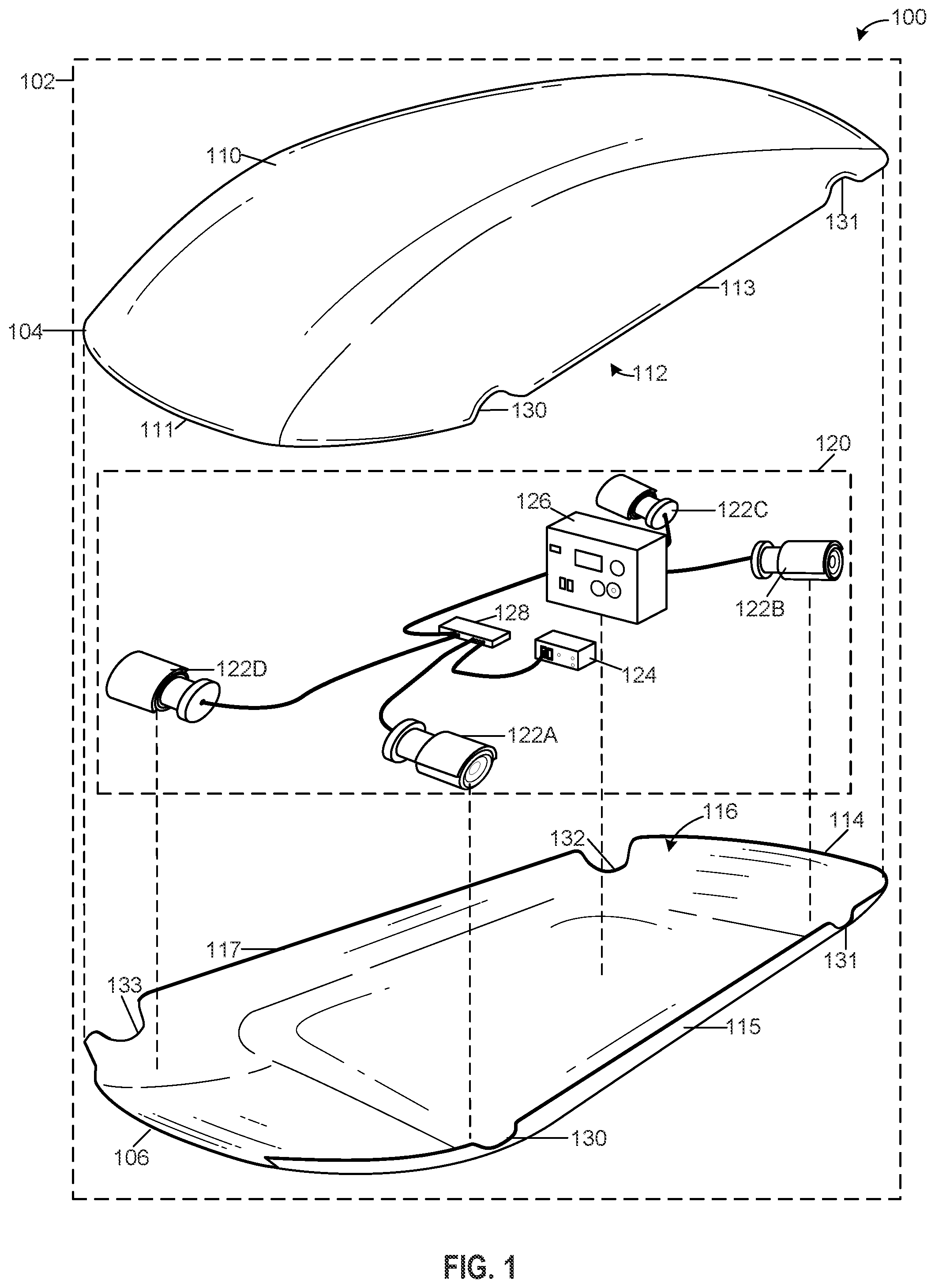Patent US12602902 — Surveillance container for vehicle roof — Figure 1