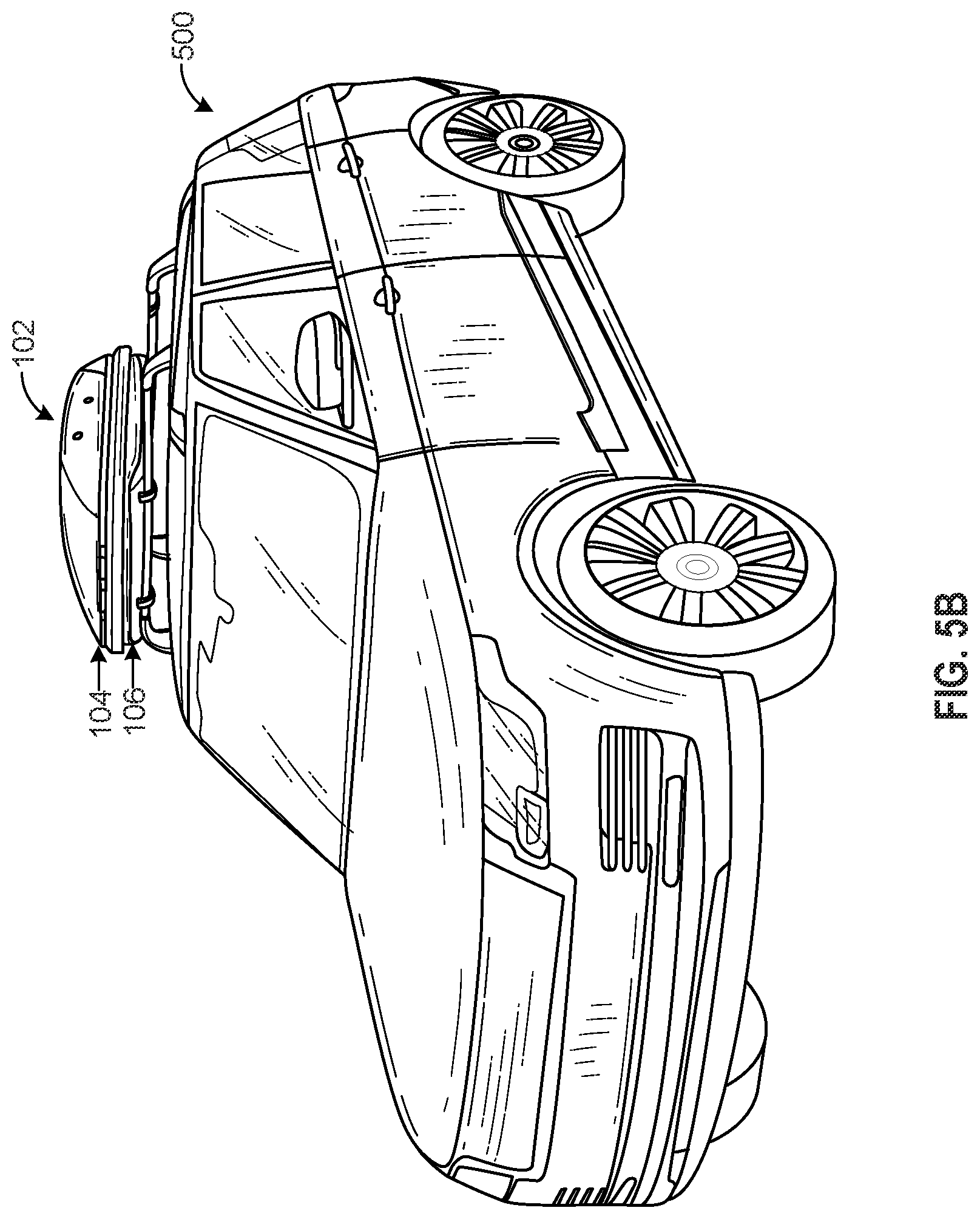 Patent US12602902 Figure 6 – Surveillance container for vehicle roof