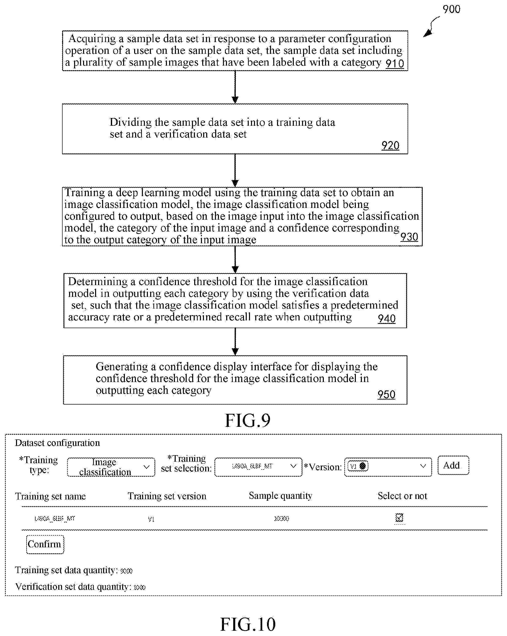 Patent US12602910 Figure 9 – Method for detecting defect and method for training model