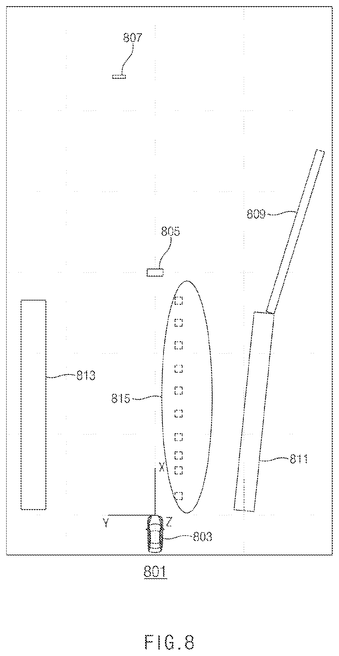 Patent US12602913 Figure 8 – Apparatus for identyfing object priority for autonomous driving control of vehicle