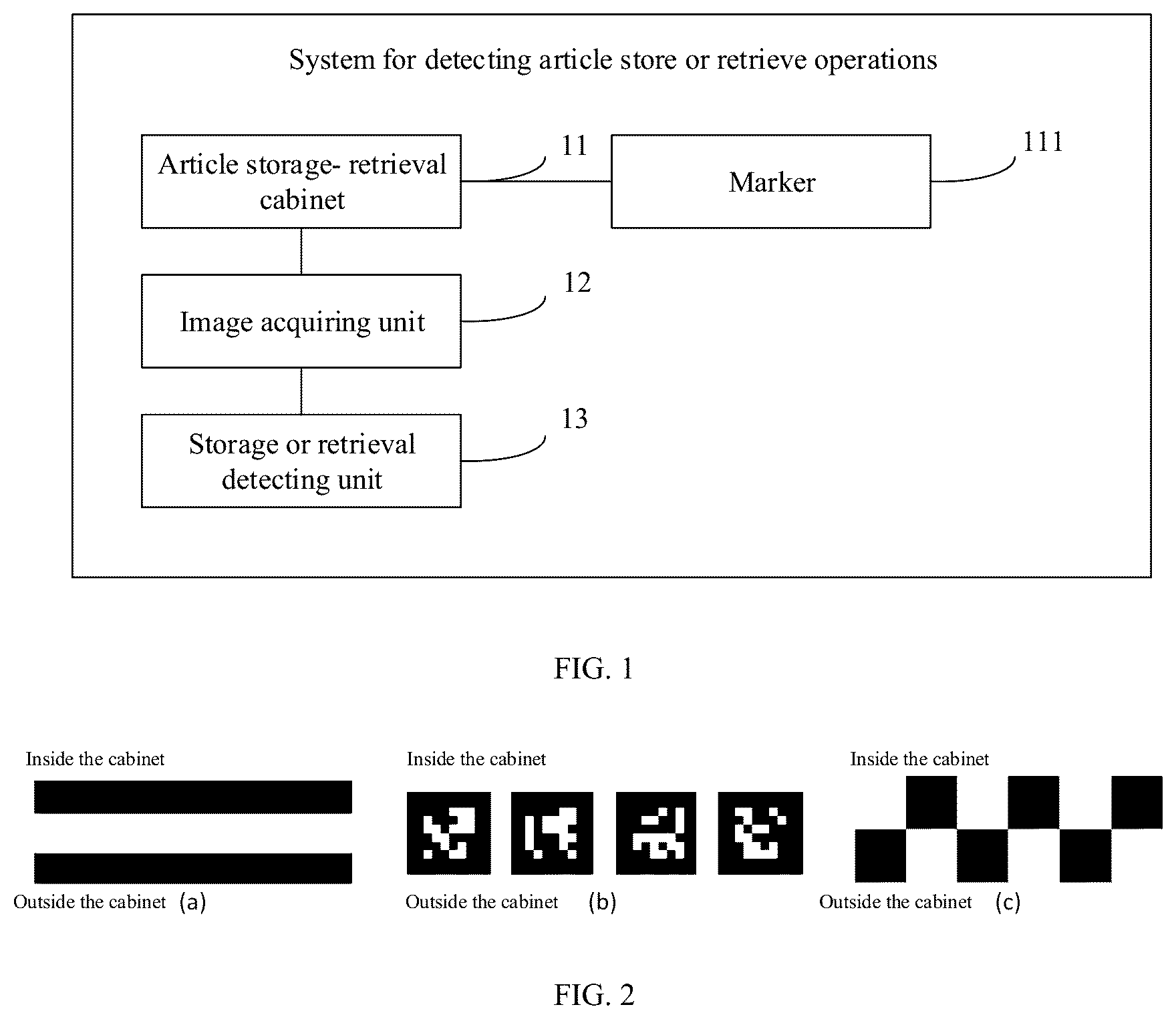 Patent US12602929 Figure 1 – System, method and apparatus for detecting article store or retrieve operations