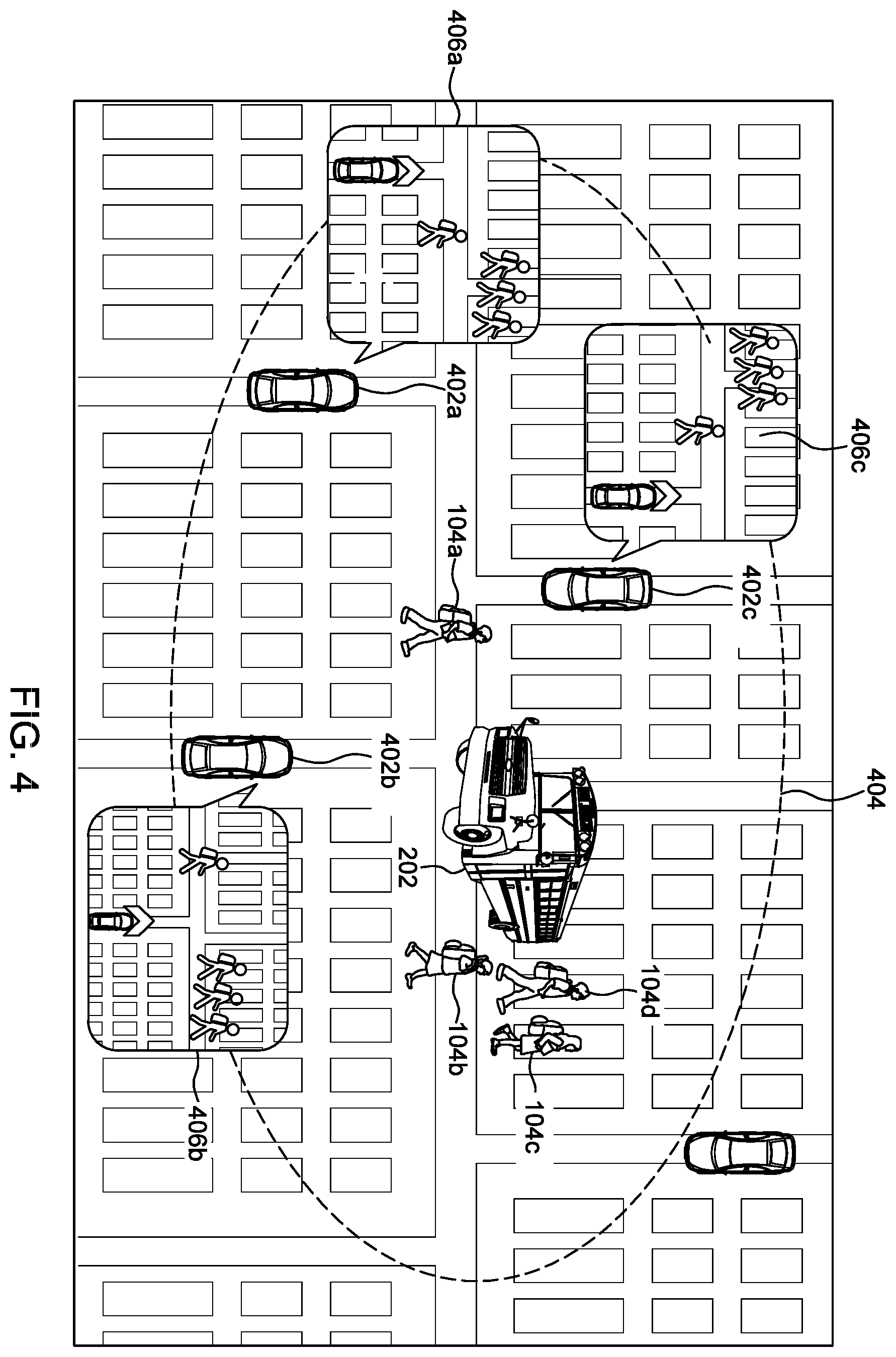 Patent US12602932 Figure 4 – Systems and methods for monitoring users exiting a vehicle