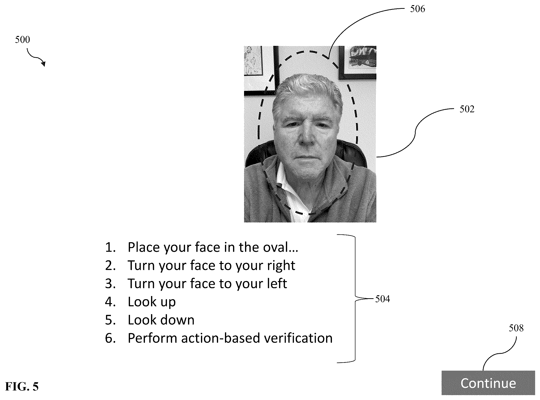Patent US12602950 Figure 5 – System and methods for identifying a verified searcher