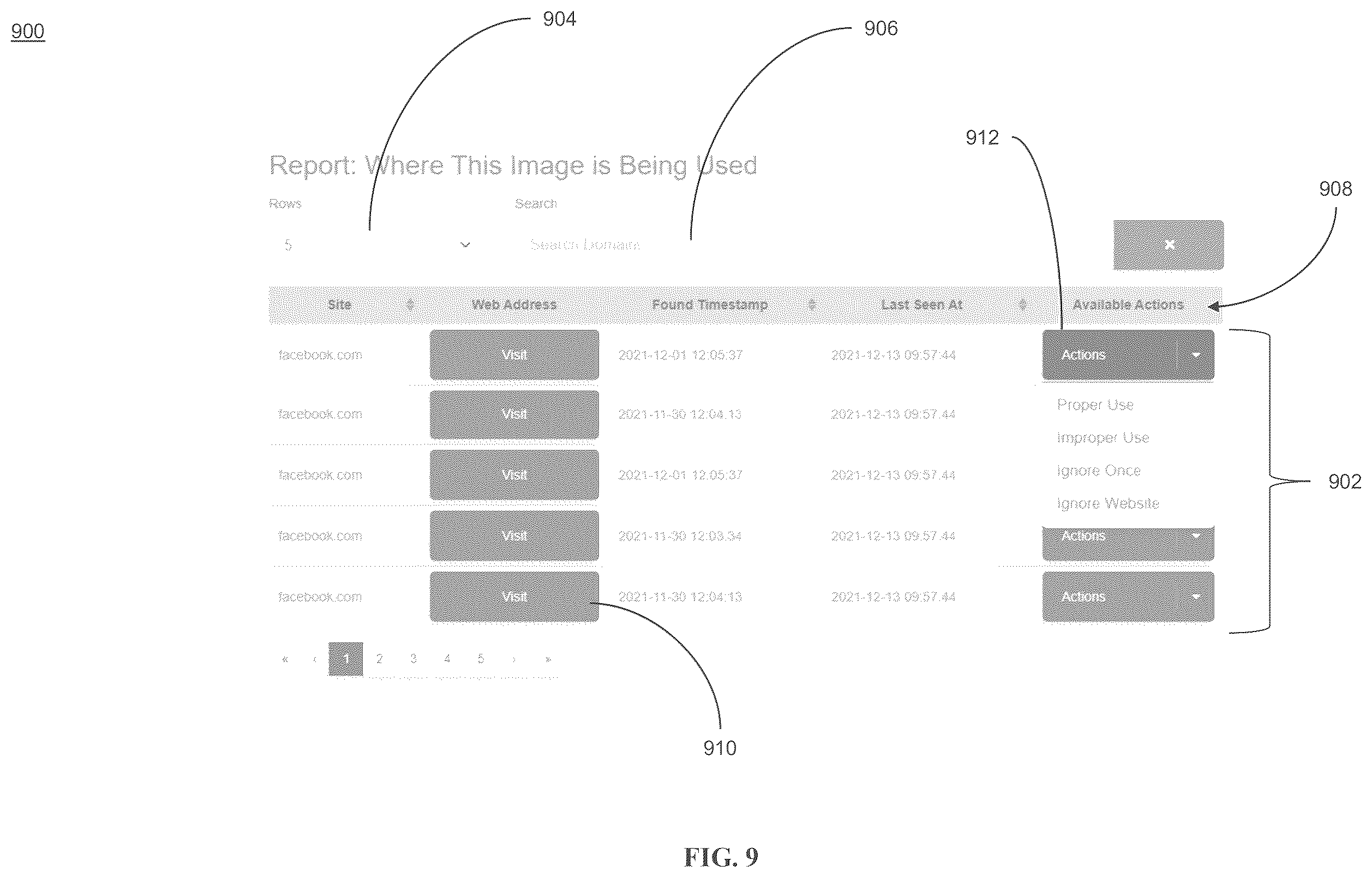 Patent US12602950 Figure 9 – System and methods for identifying a verified searcher