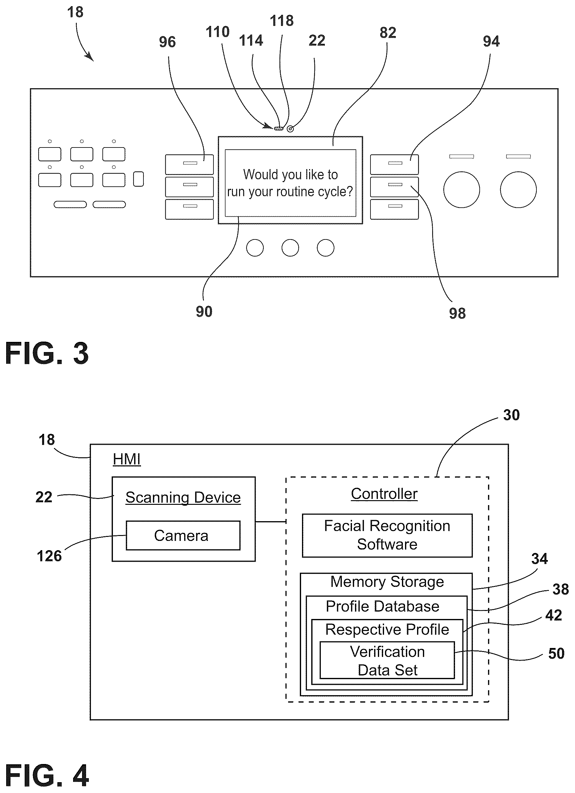 Patent US12602951 Figure 3 – Appliance having a customizable user profile