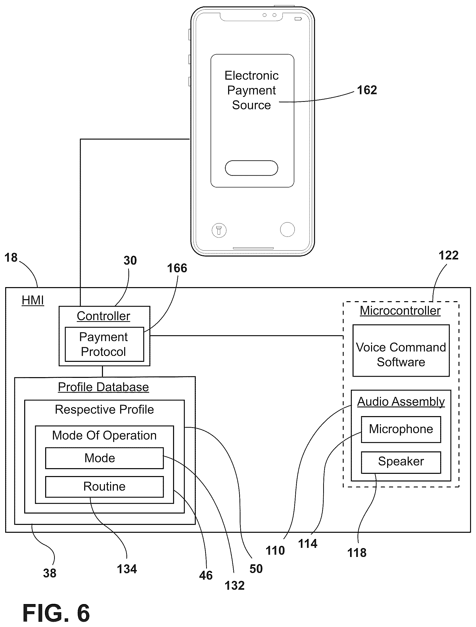 Patent US12602951 Figure 5 – Appliance having a customizable user profile