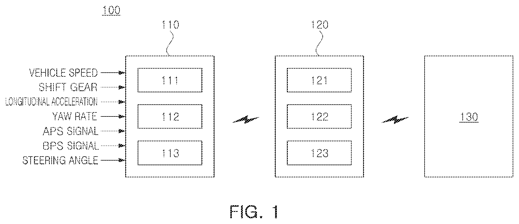 Patent US12602955 — Vehicle terminal and calculation server for calculating safe driving index based on longitudinal acceleration — Figure 1