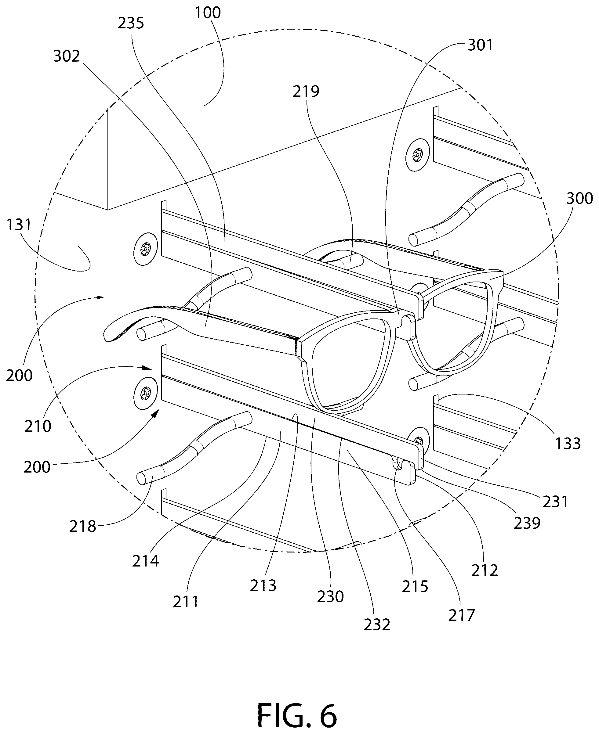 Patent US12602960 Figure 6 – Retail security system