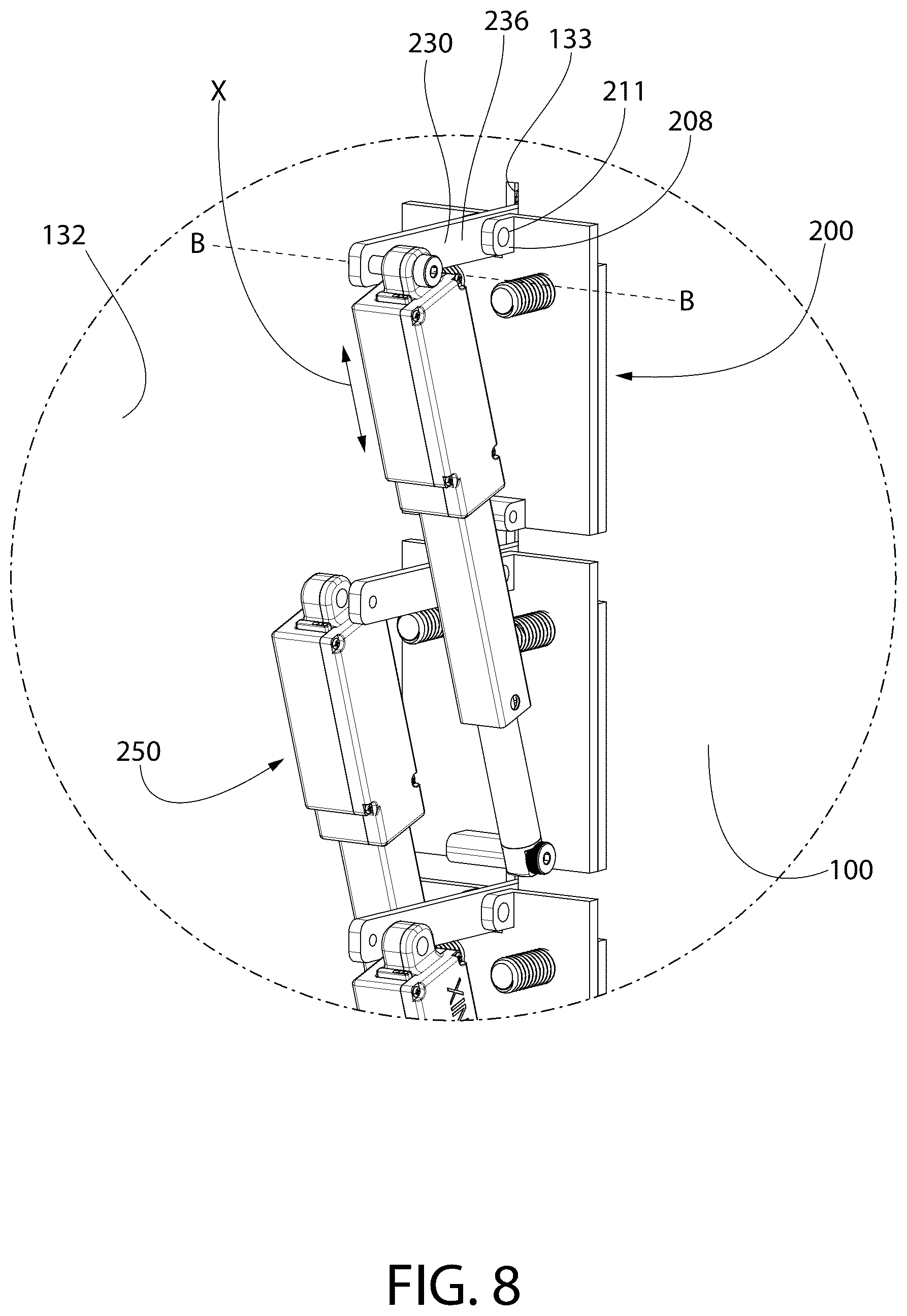 Patent US12602960 Figure 8 – Retail security system