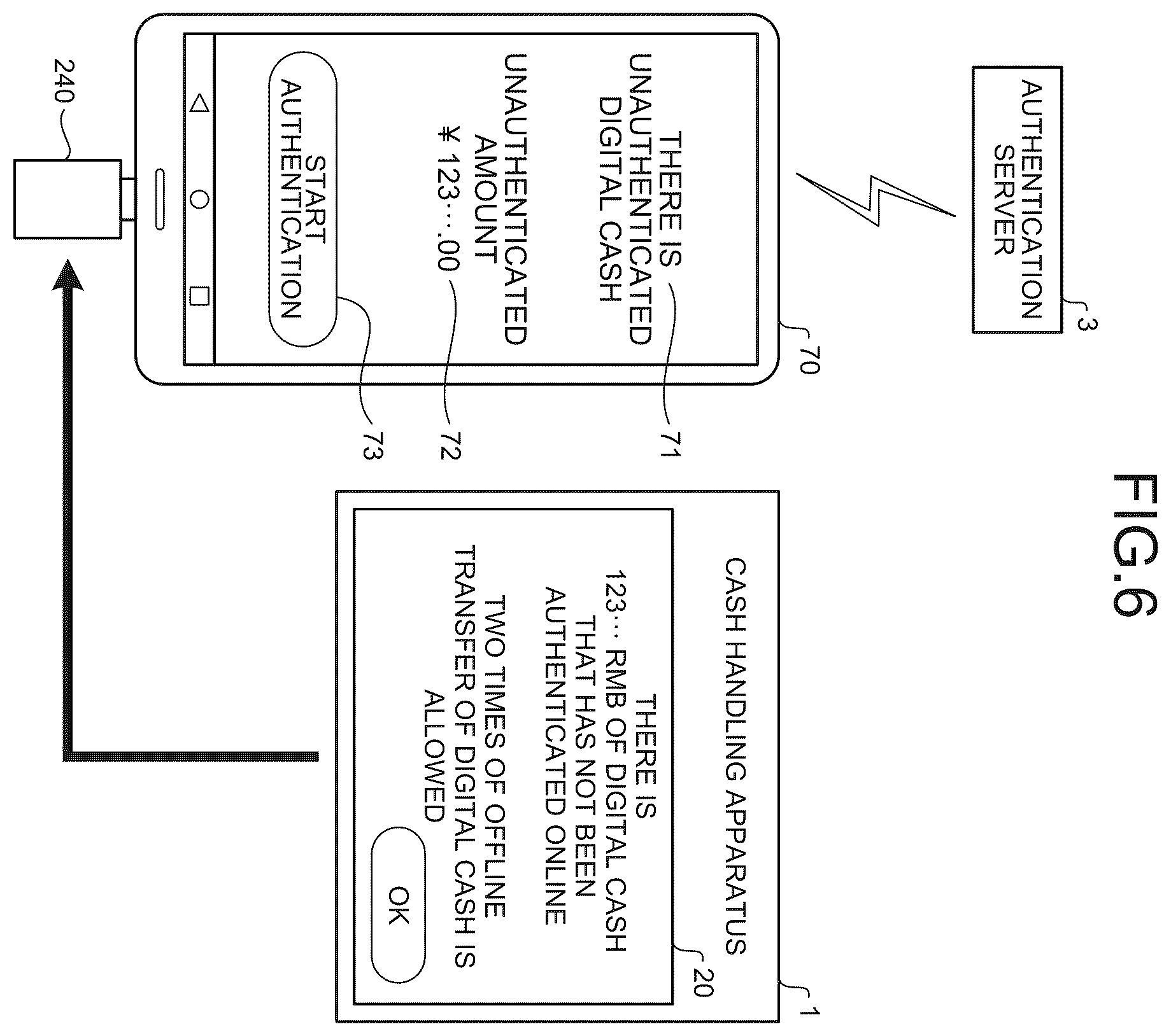 Patent US12602963 Figure 6 – Cash handling apparatus