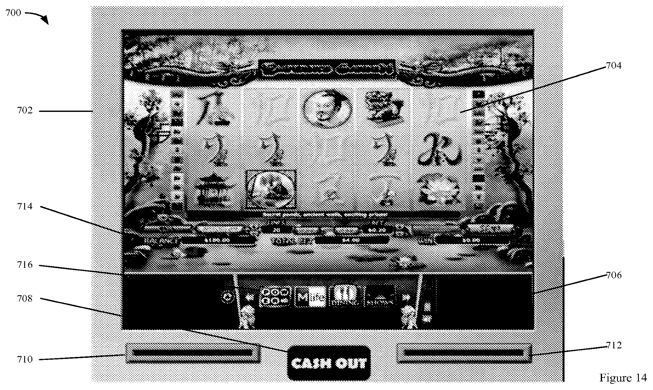 Patent US12602965 Figure 15 – Lottery games on an electronic gaming machine