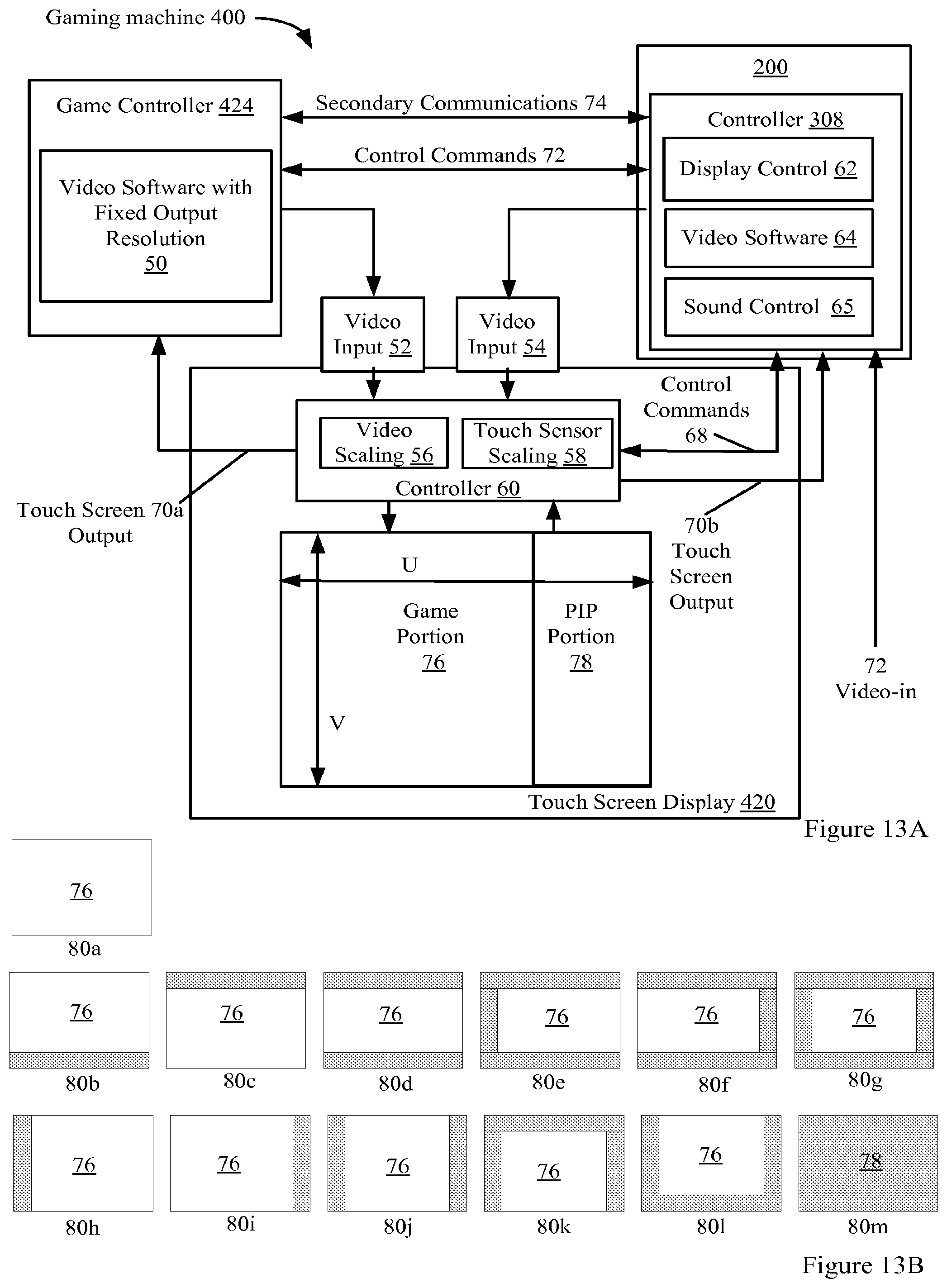 Patent US12602966 Figure 14 – Lottery games on an electronic gaming machine