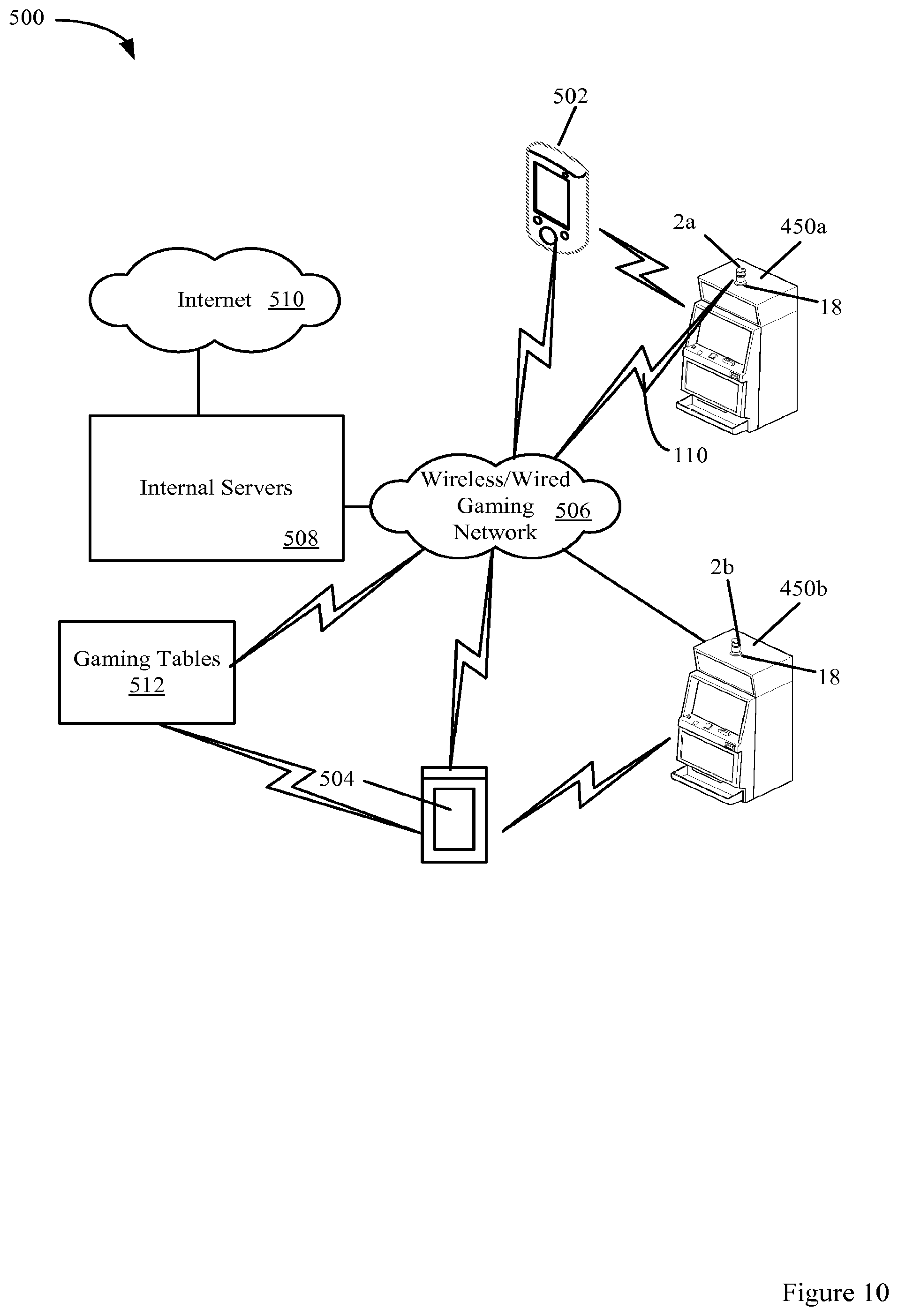 Patent US12602967 Figure 11 – Lottery games on an electronic gaming machine