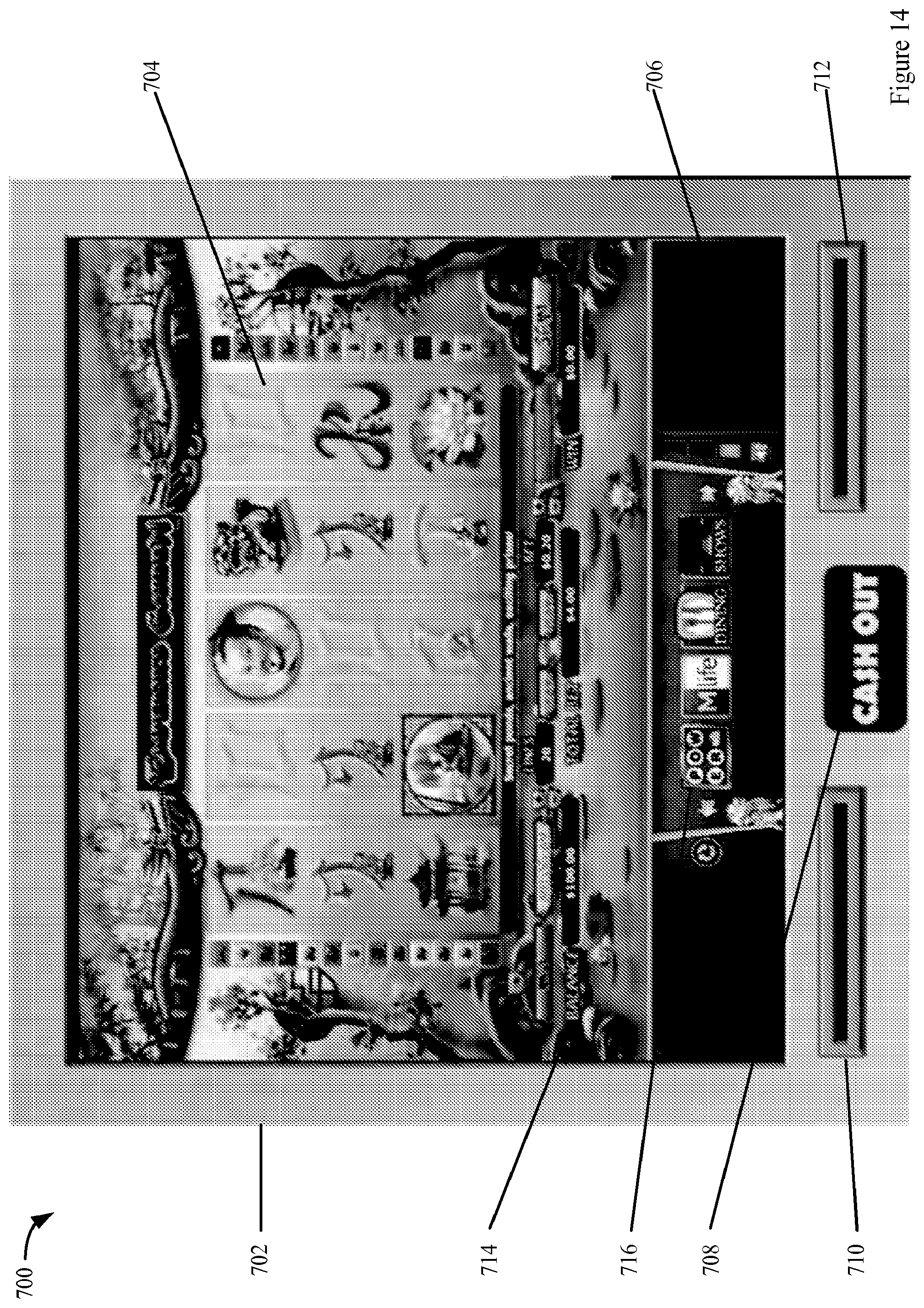 Patent US12602967 Figure 15 – Lottery games on an electronic gaming machine