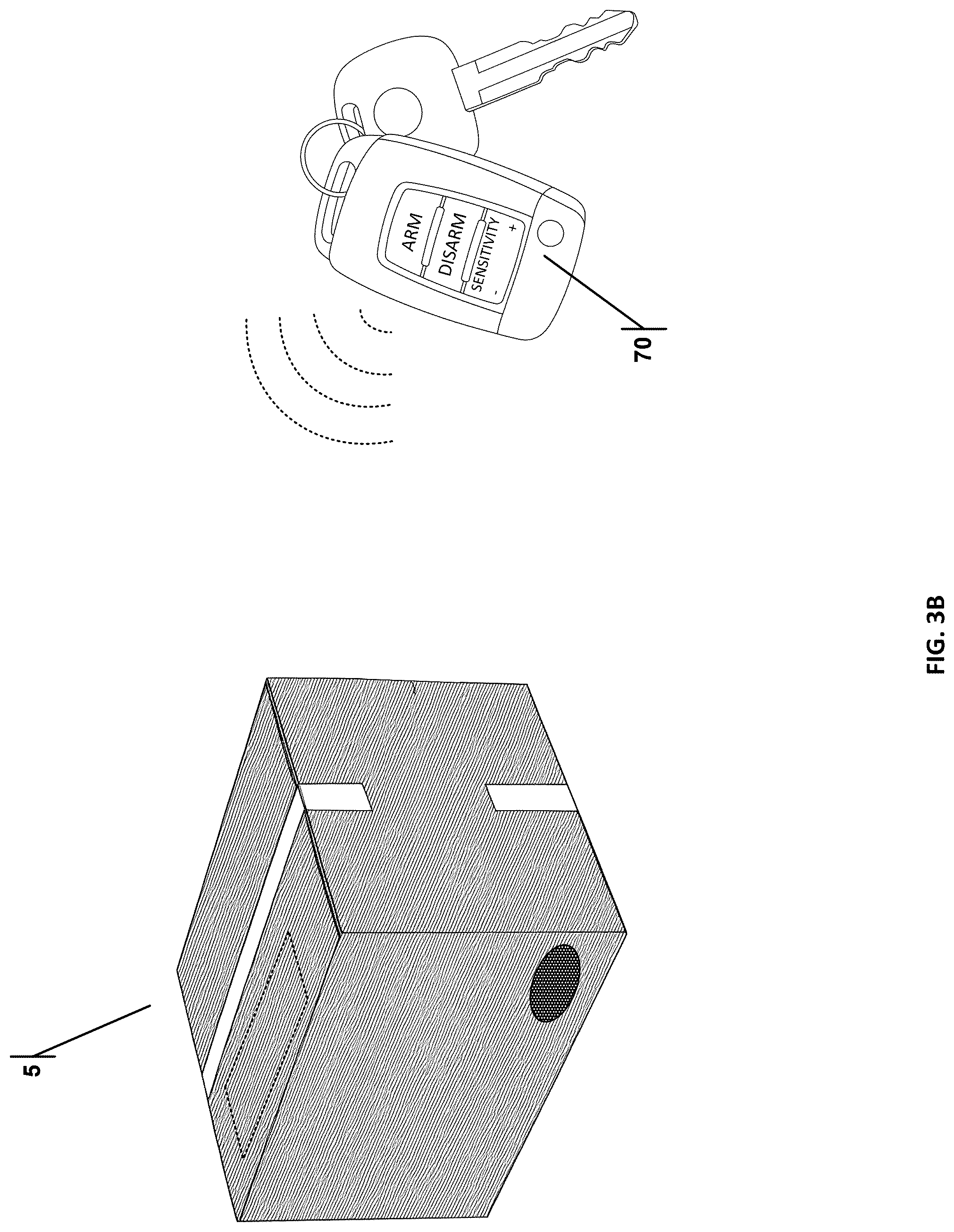 Patent US12602972 Figure 3 – Decoy package alarm for theft deterrence