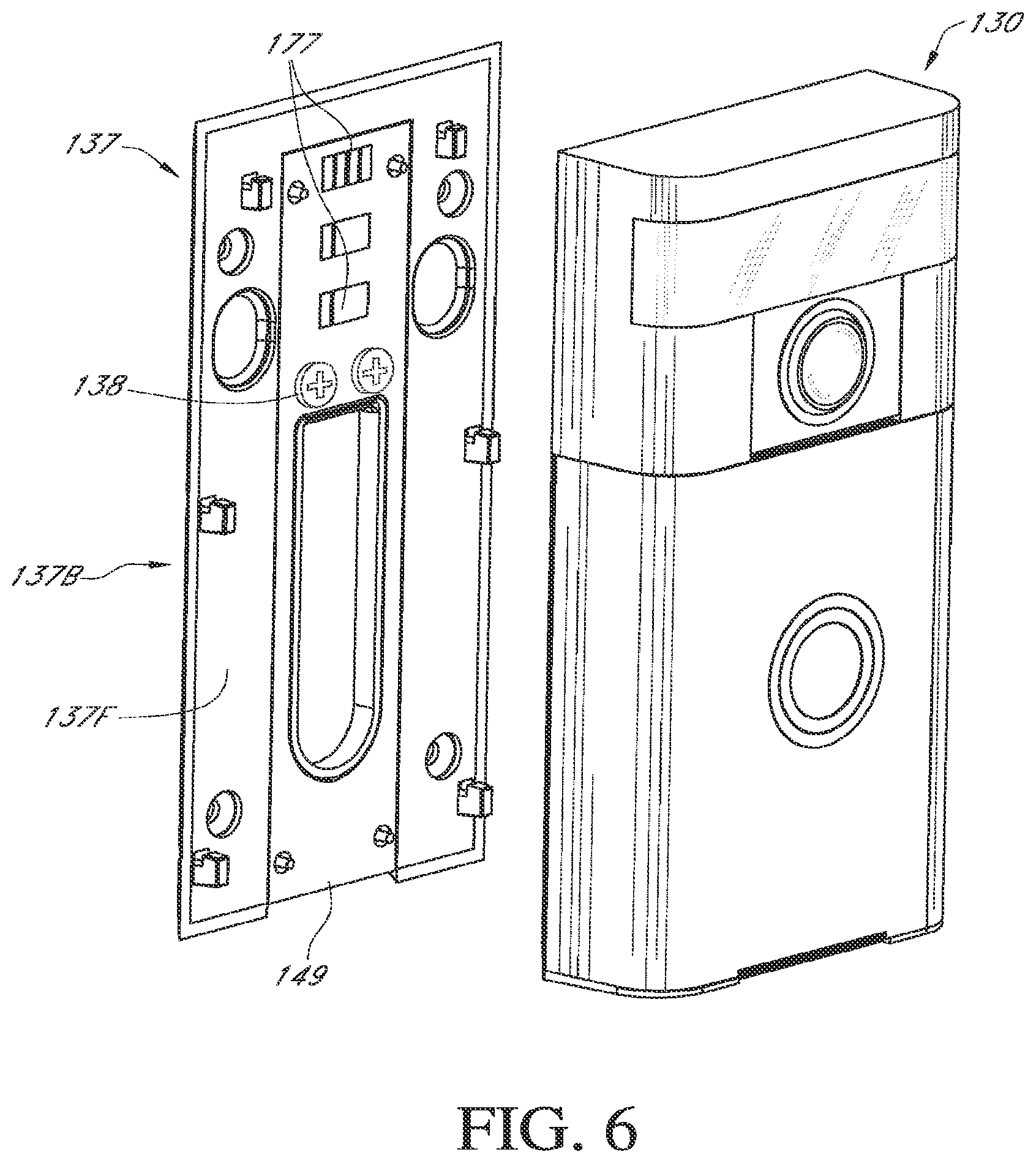 Patent US12602973 Figure 6 – Configurable motion detection and alerts for audio/video recording and communication devices