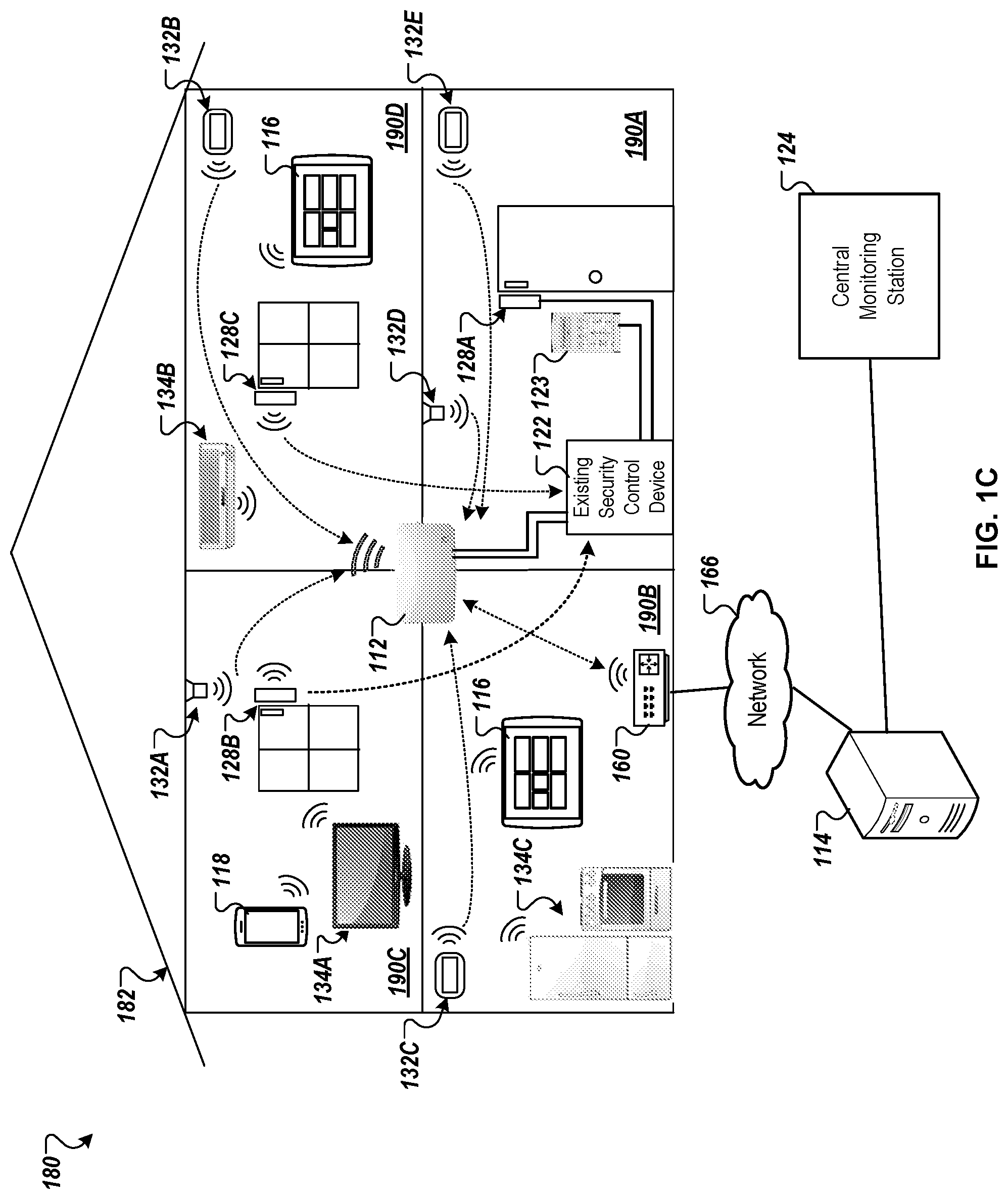 Patent US12602974 Figure 3 – Integrated security system