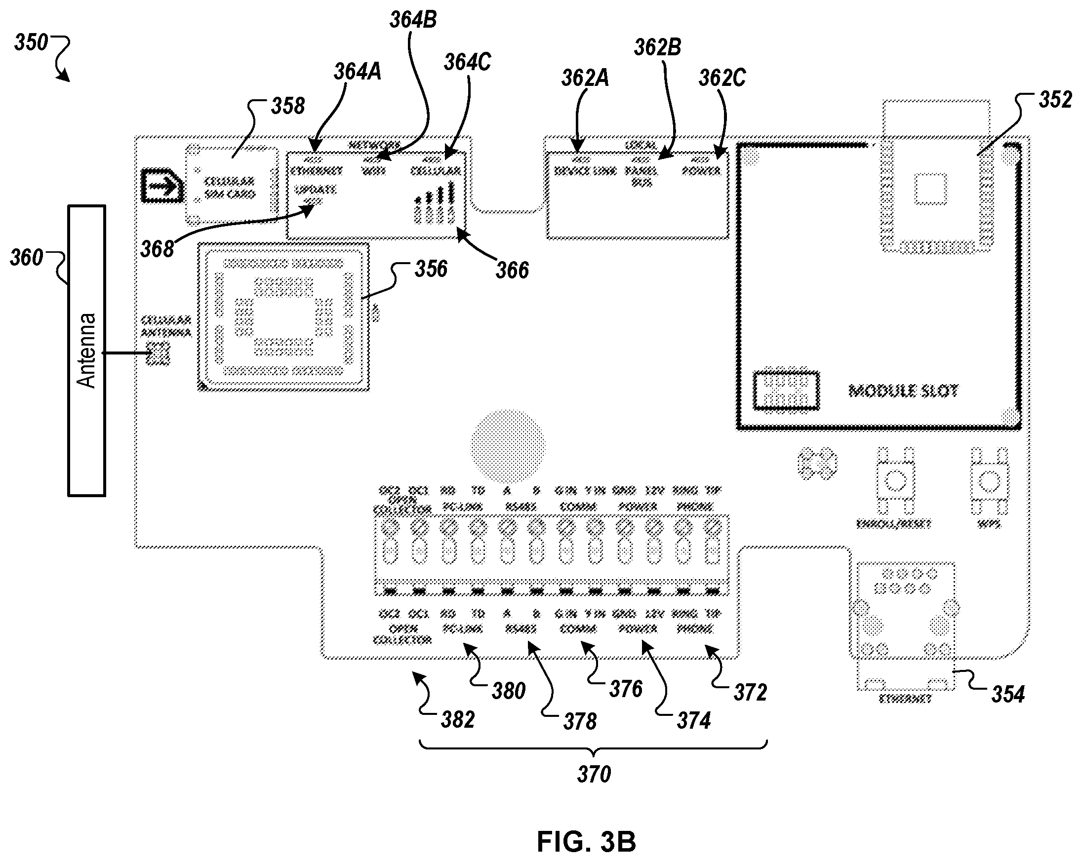 Patent US12602974 Figure 6 – Integrated security system