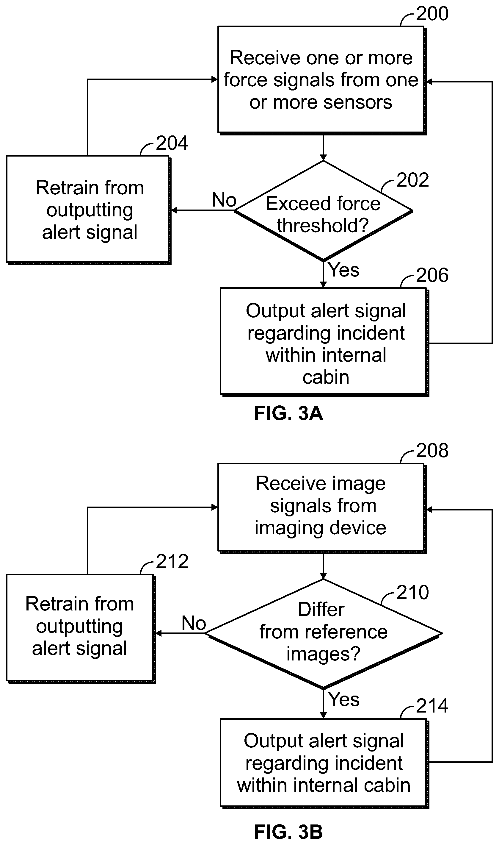 Patent US12602976 Figure 2 – Safety system and method for an internal cabin of a vehicle