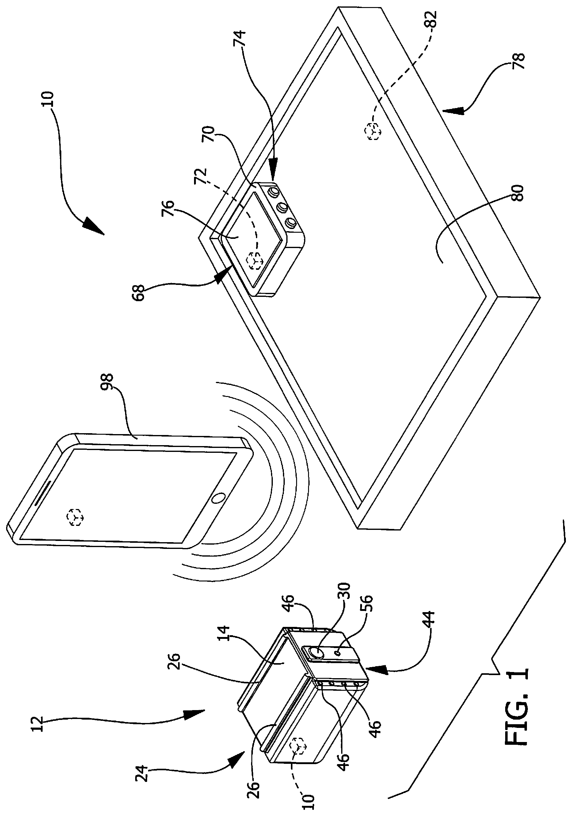Patent US12602978 Figure 1 – Firearm monitoring system
