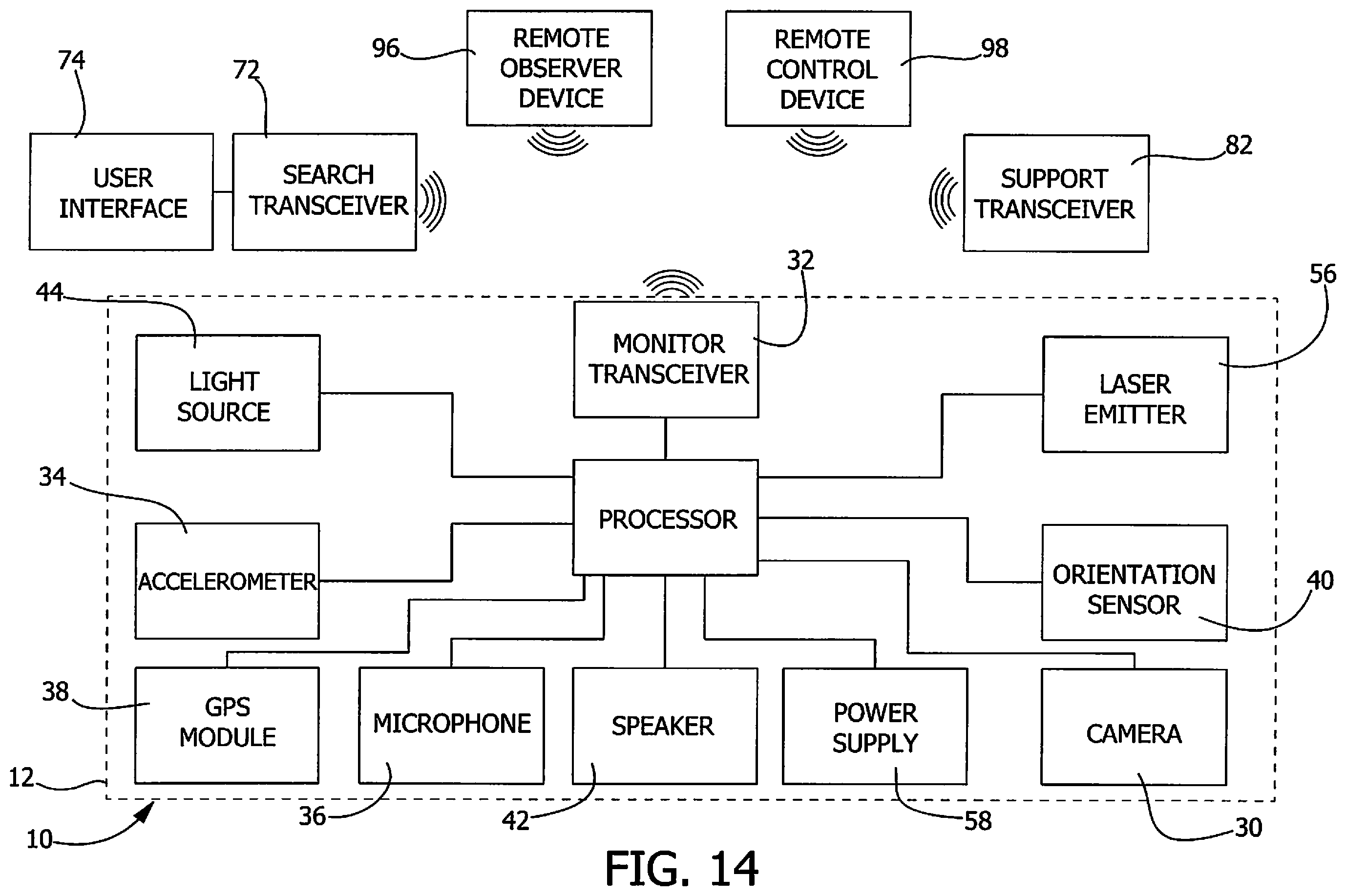 Patent US12602978 Figure 12 – Firearm monitoring system