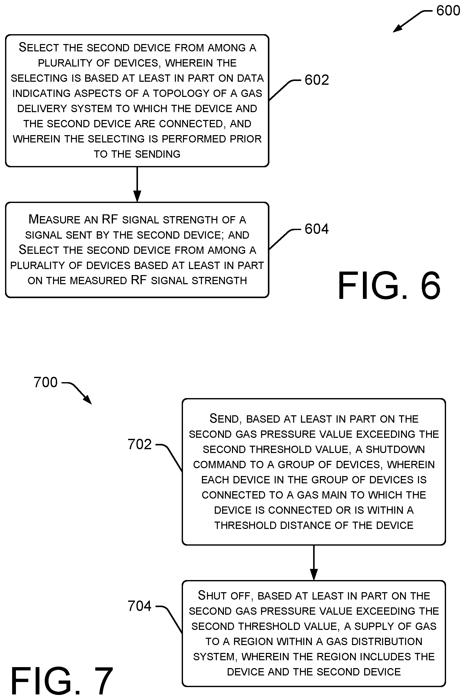 Patent US12602982 Figure 6 – Network edge detection and notification of gas pressure situation