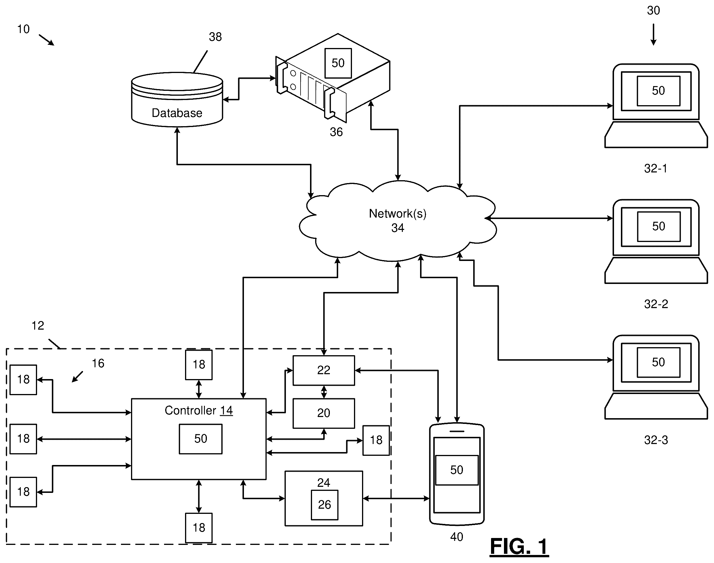 Patent US12602985 Figure 1 – Crash severity detection system and related methods