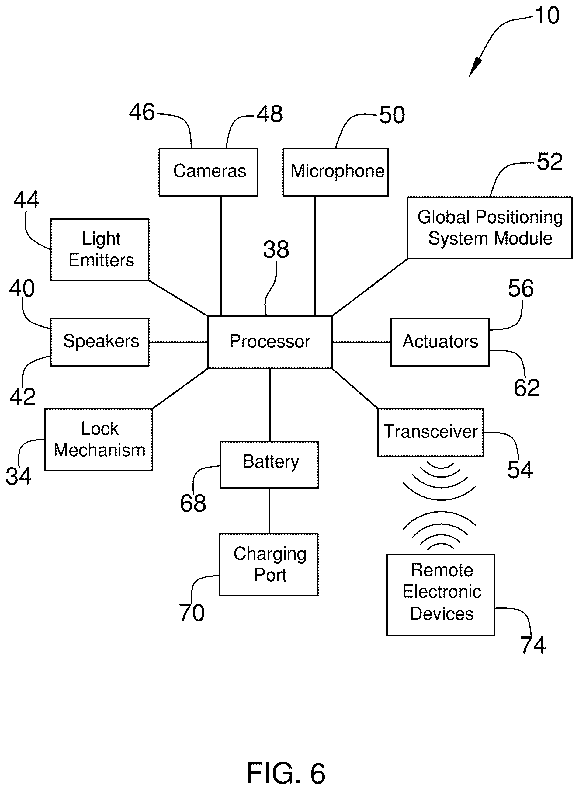 Patent US12602987 Figure 6 – Emergency alert garment