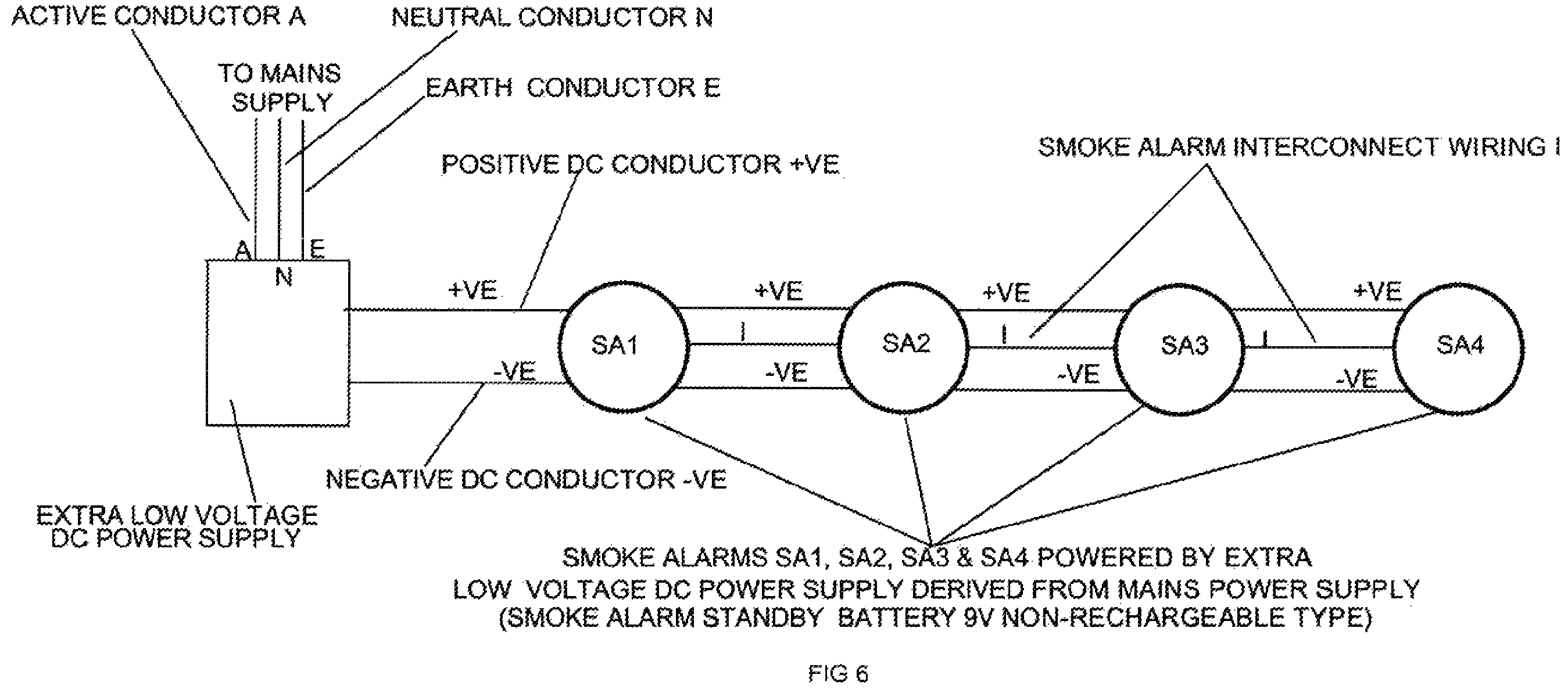 Patent US12602988 Figure 6 – Testing of detection and warning functions of interconnected smoke, heat and carbon monoxide alarms by single person