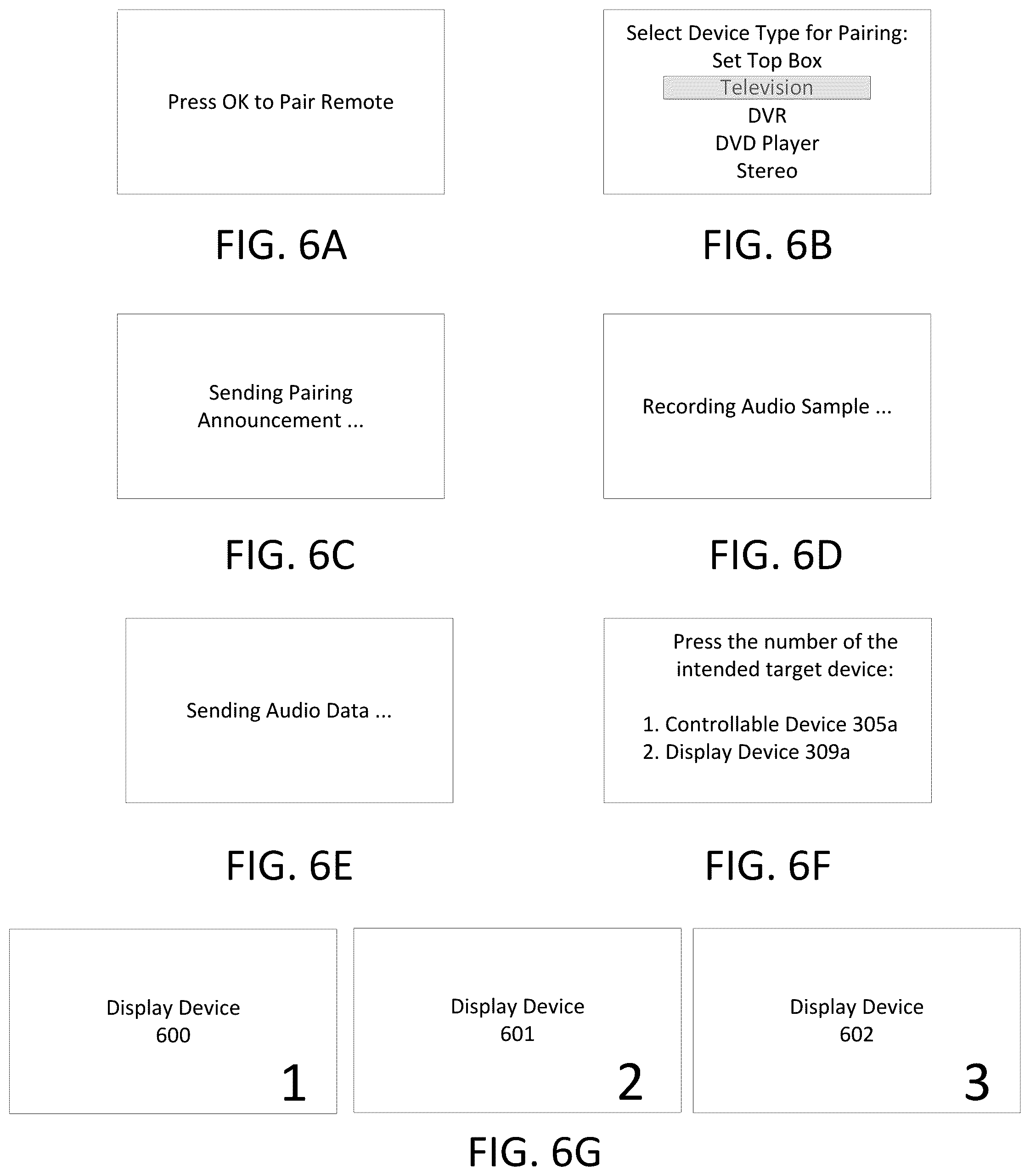 Patent US12602989 Figure 6 – Remote pairing using audio fingerprints