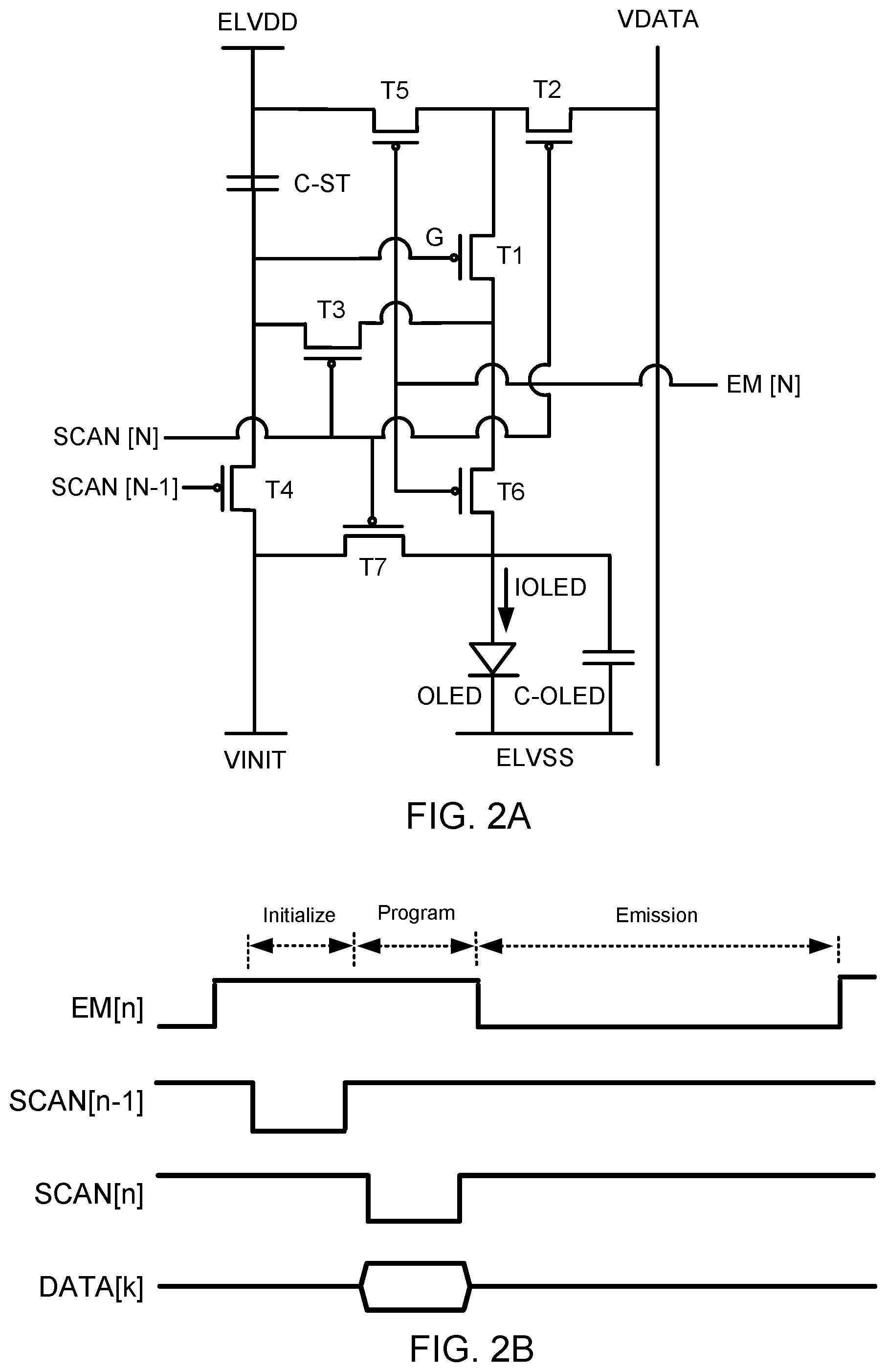 Patent US12603033 Figure 2 – Scanning image data to an array of pixels at an intermediate scan rate during a transition between different refresh rates