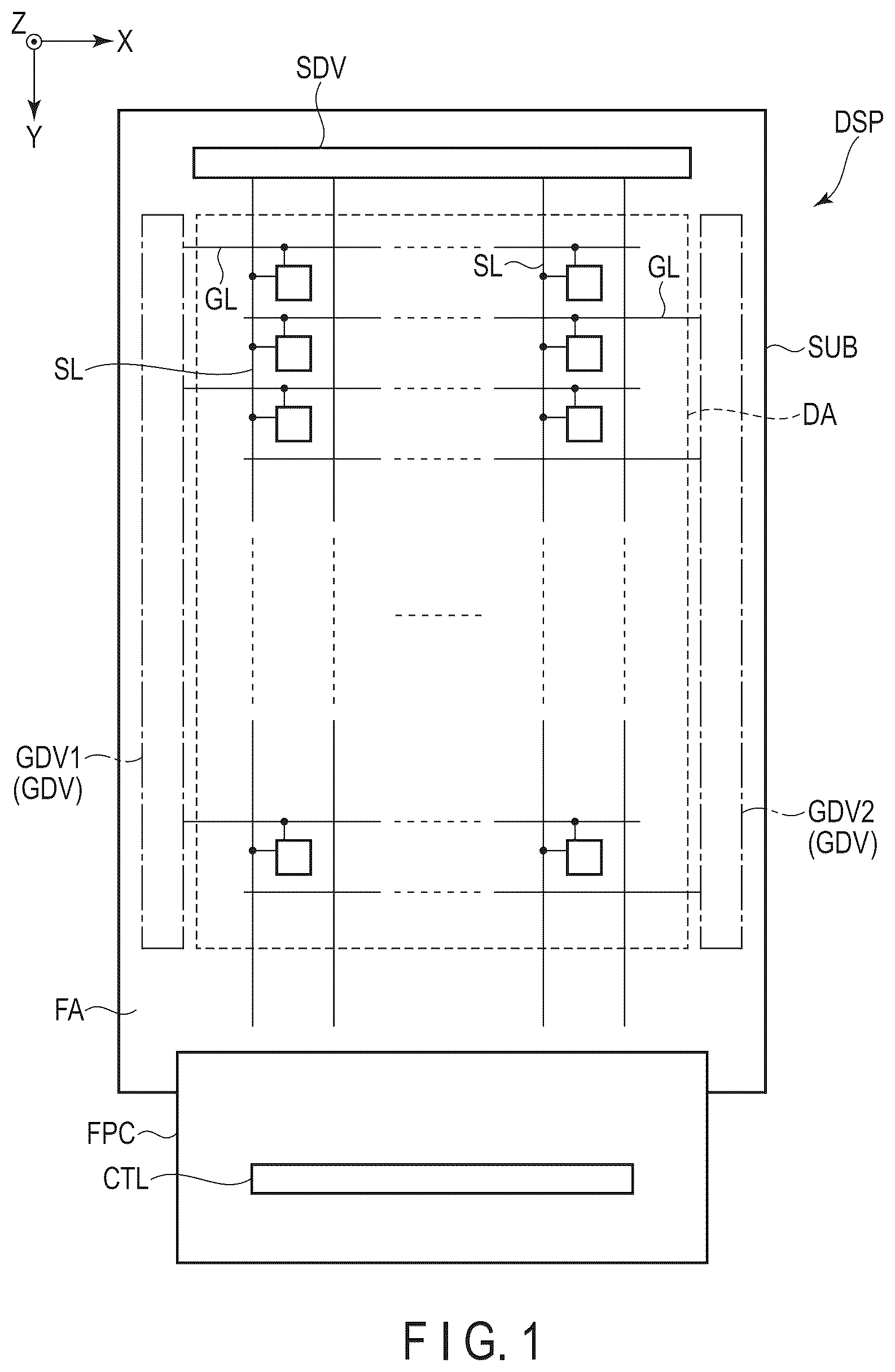 Patent US12603034 Figure 1 – CMOS circuit