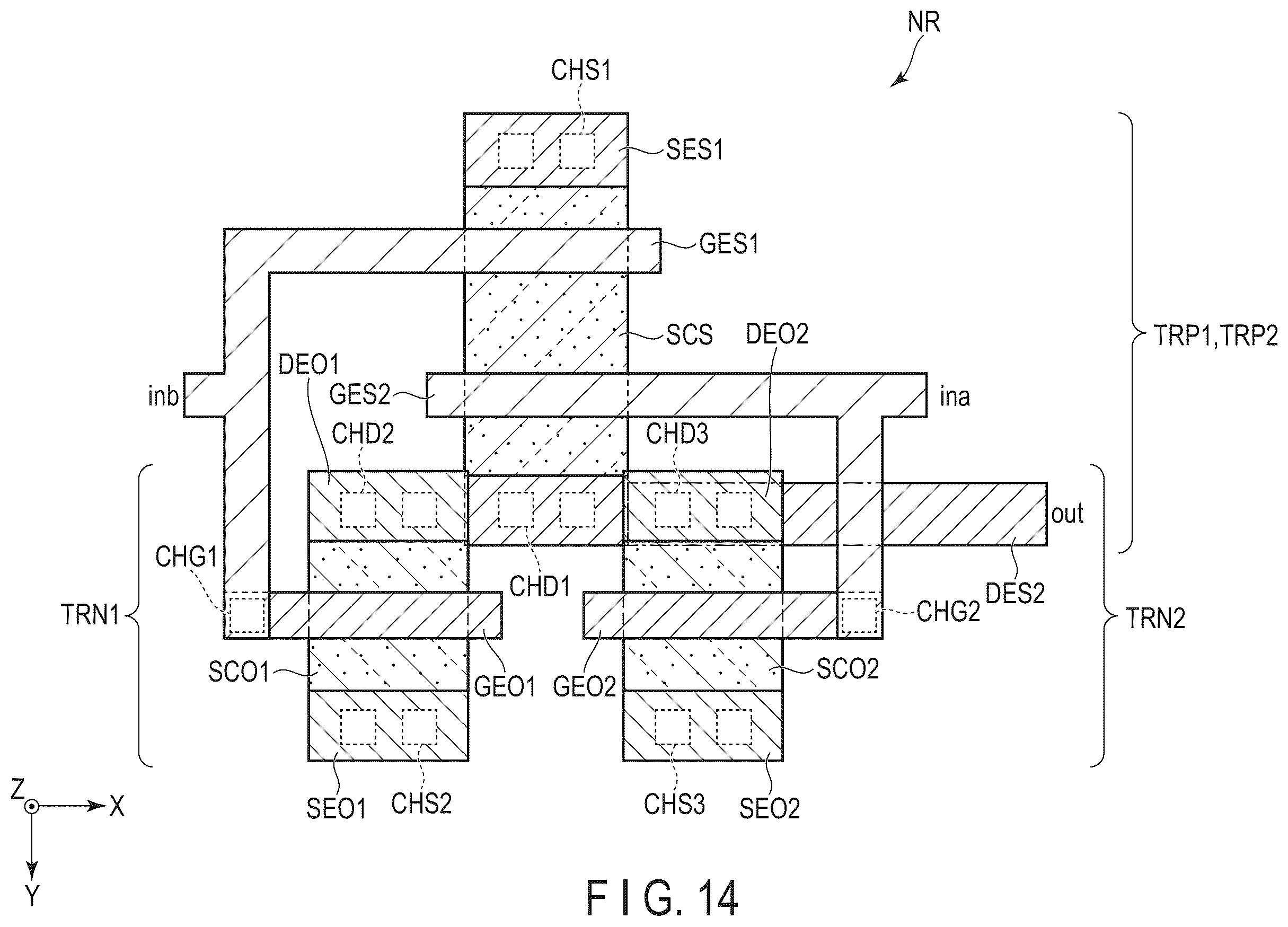 Patent US12603034 Figure 11 – CMOS circuit